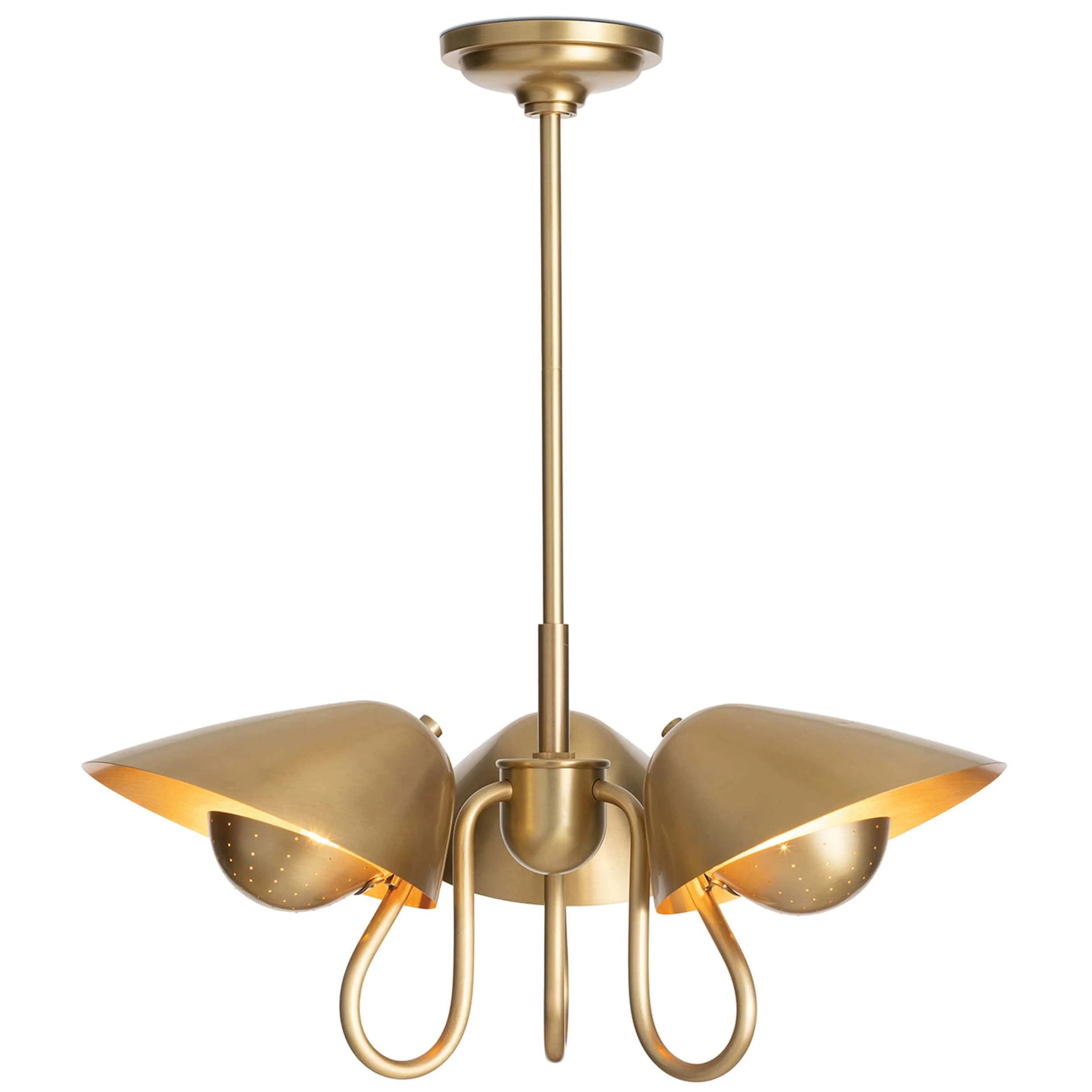 Keaton Pendant, Natural Brass