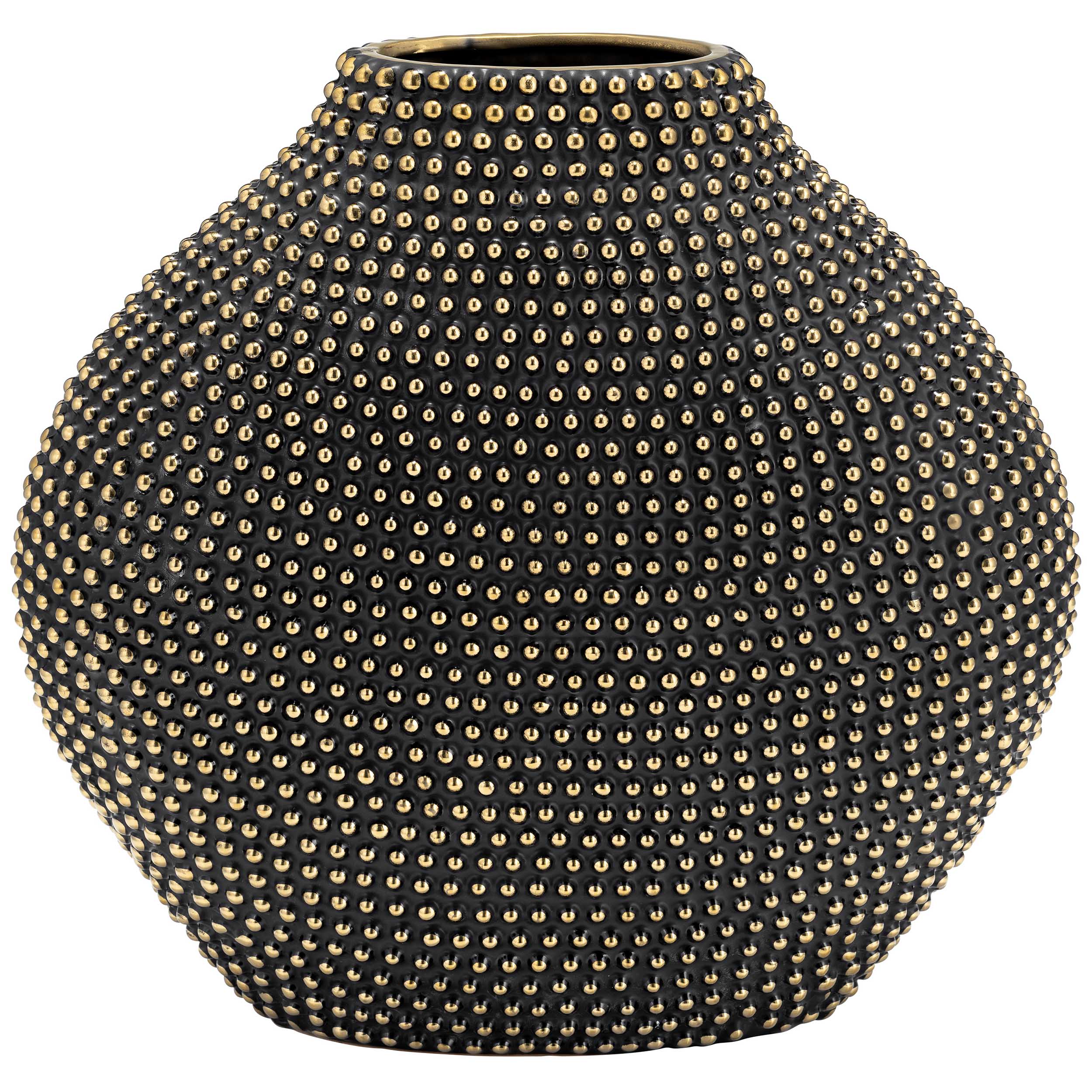Keaton Vase, Black/Gold