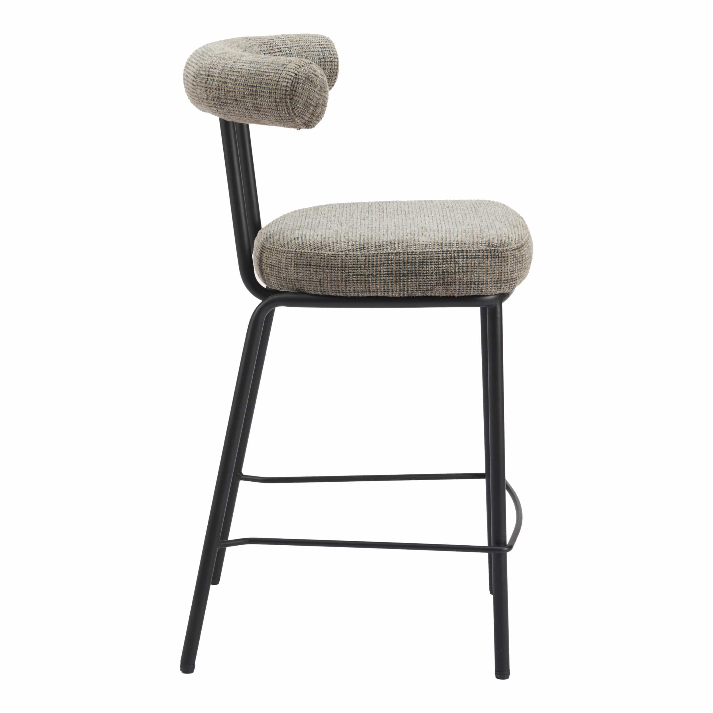 Kede Counter Stool, Green Tweed - Image 3