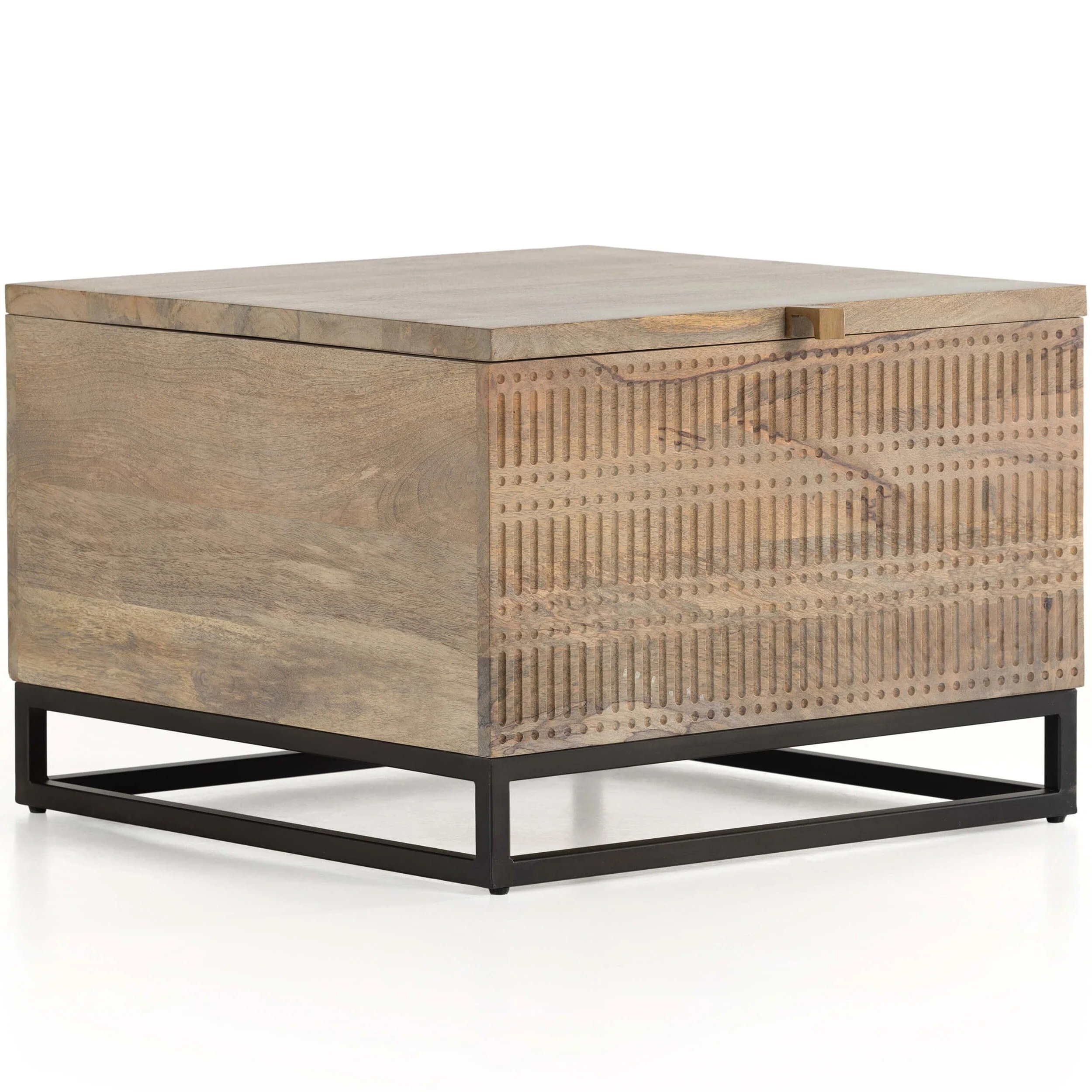 Kelby Storage Bunching Table, Light Wash Carved by Four Hands