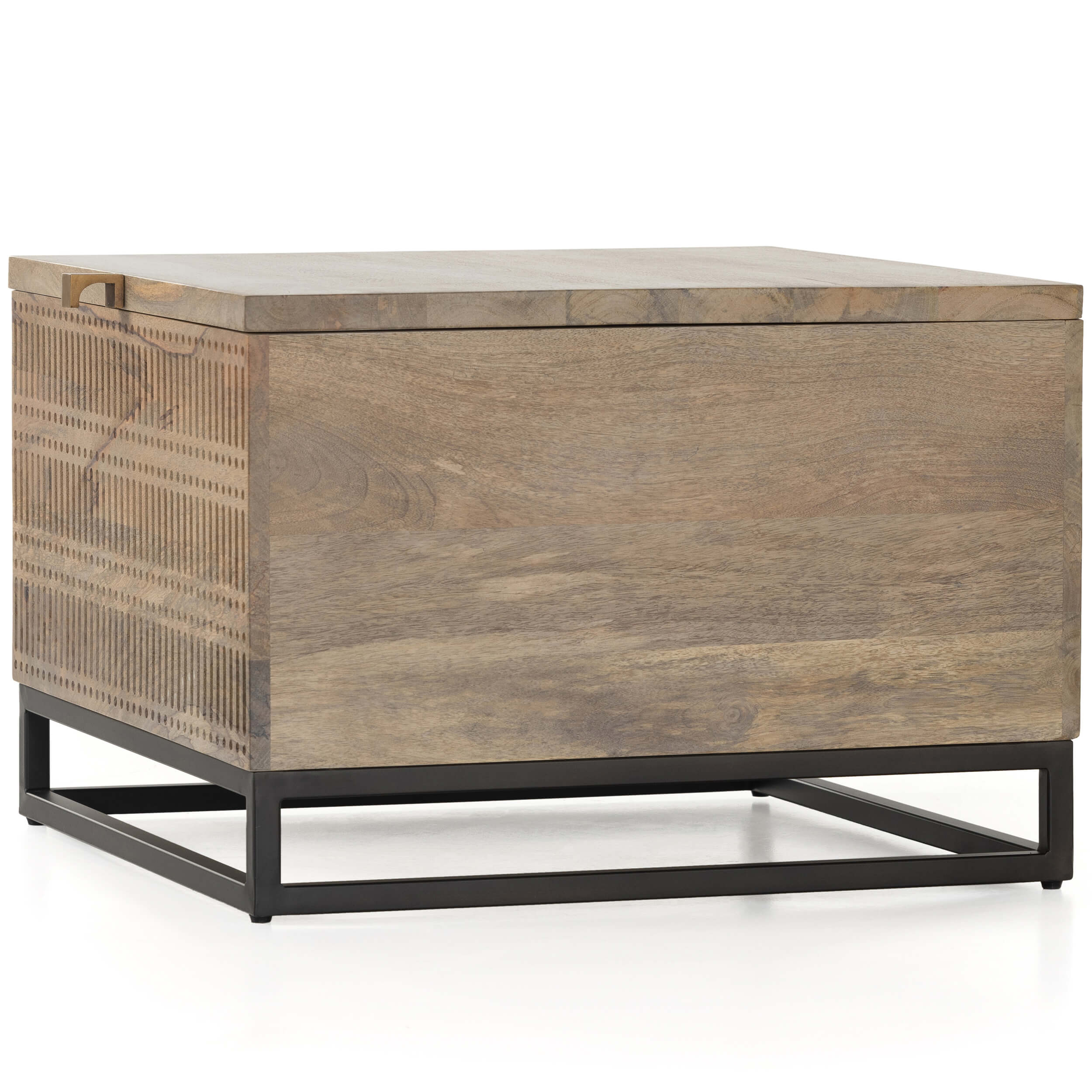 Kelby Storage Bunching Table, Light Wash Carved by Four Hands - Image 4