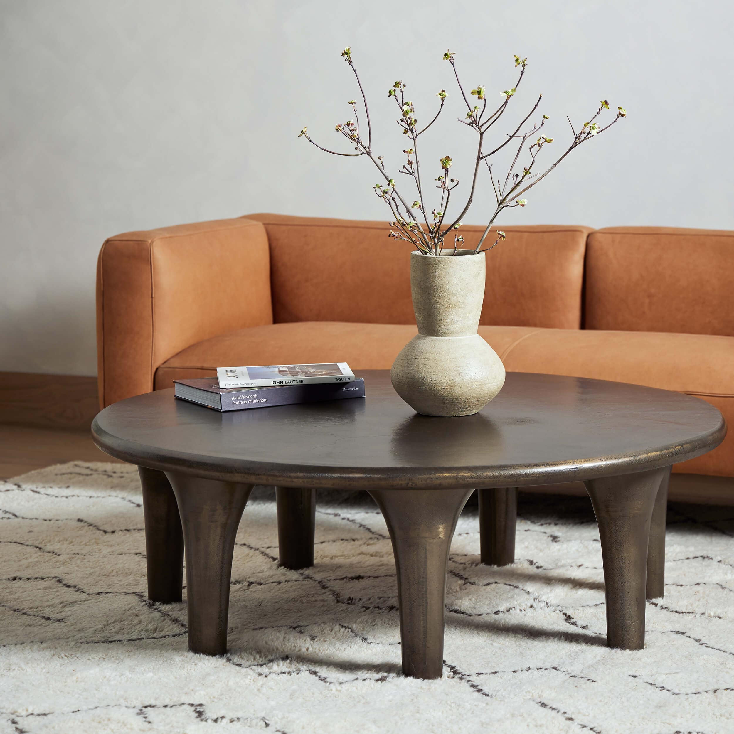 Kelden Coffee Table, Aged Bronze by Four Hands - Image 4