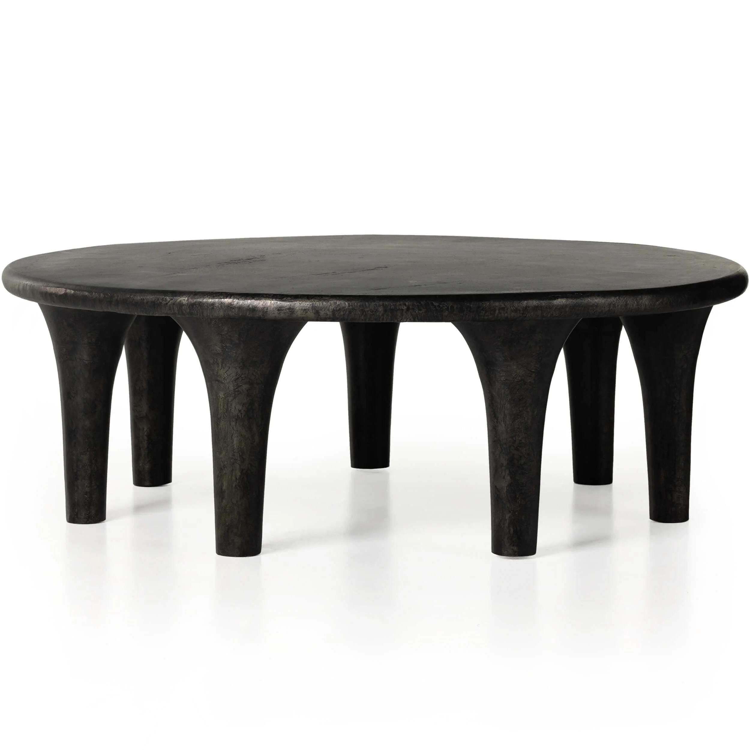 Kelden Coffee Table, Raw Black by Four Hands