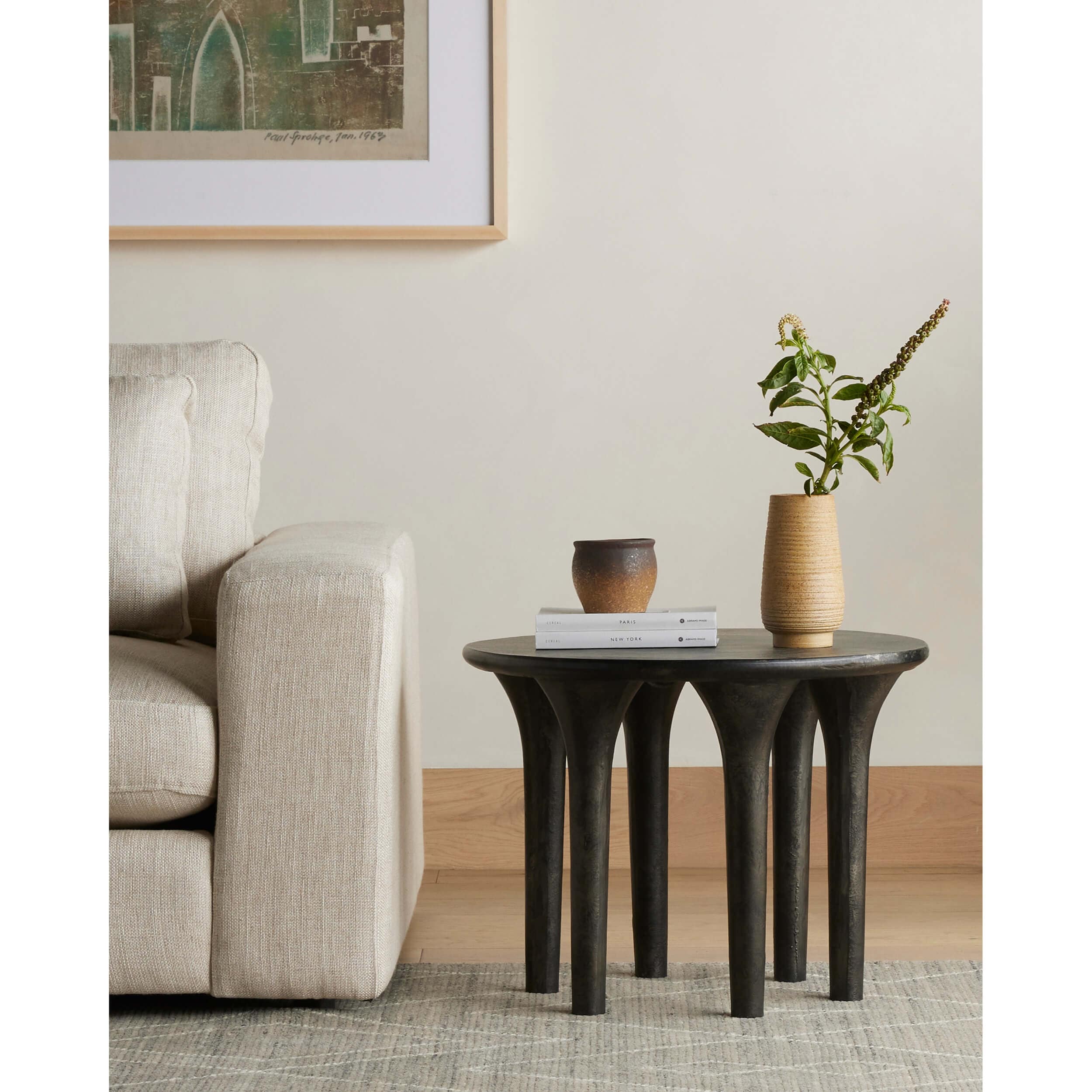 Kelden End Table, Raw Black by Four Hands - Image 5
