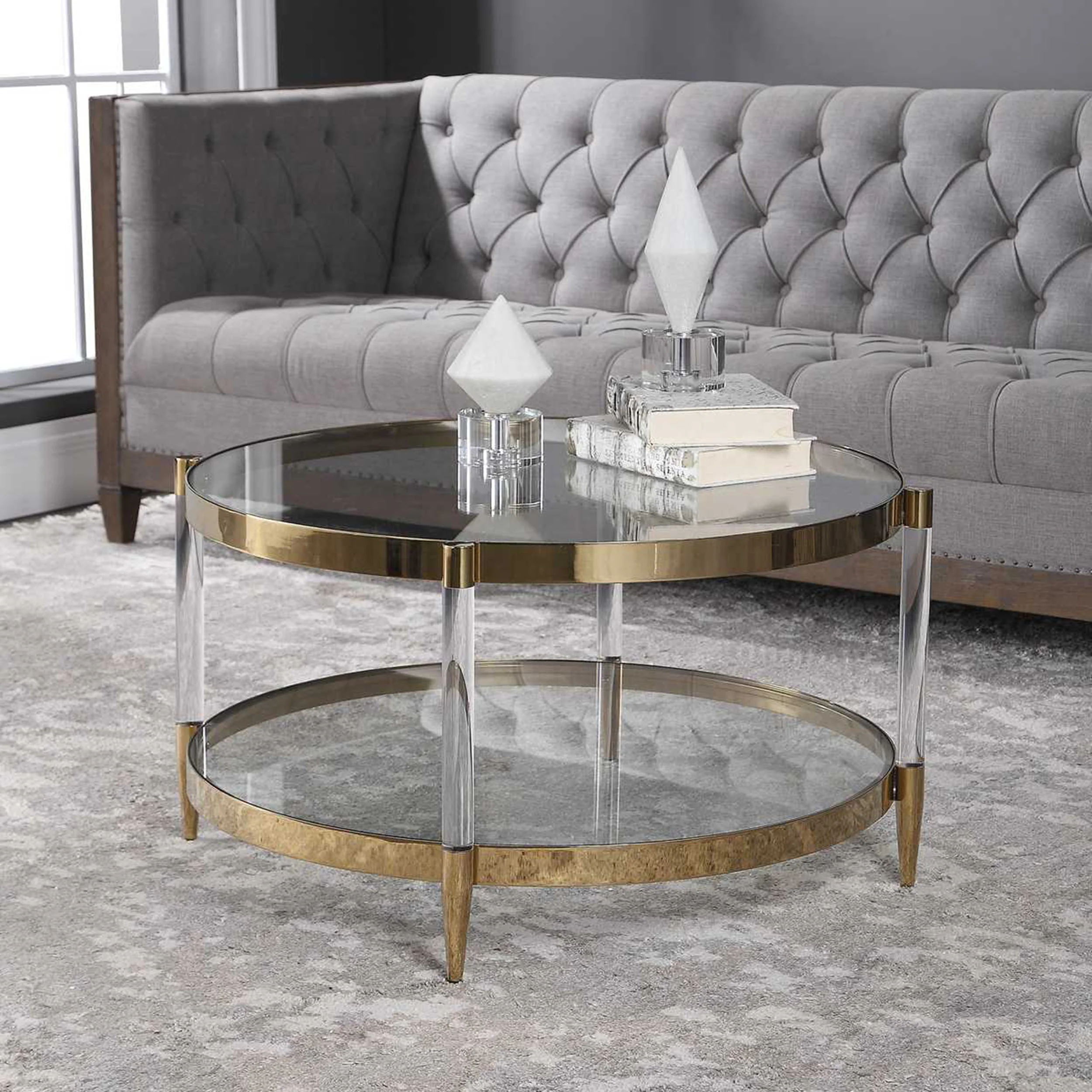 Kellen Coffee Table, Gold - Image 4