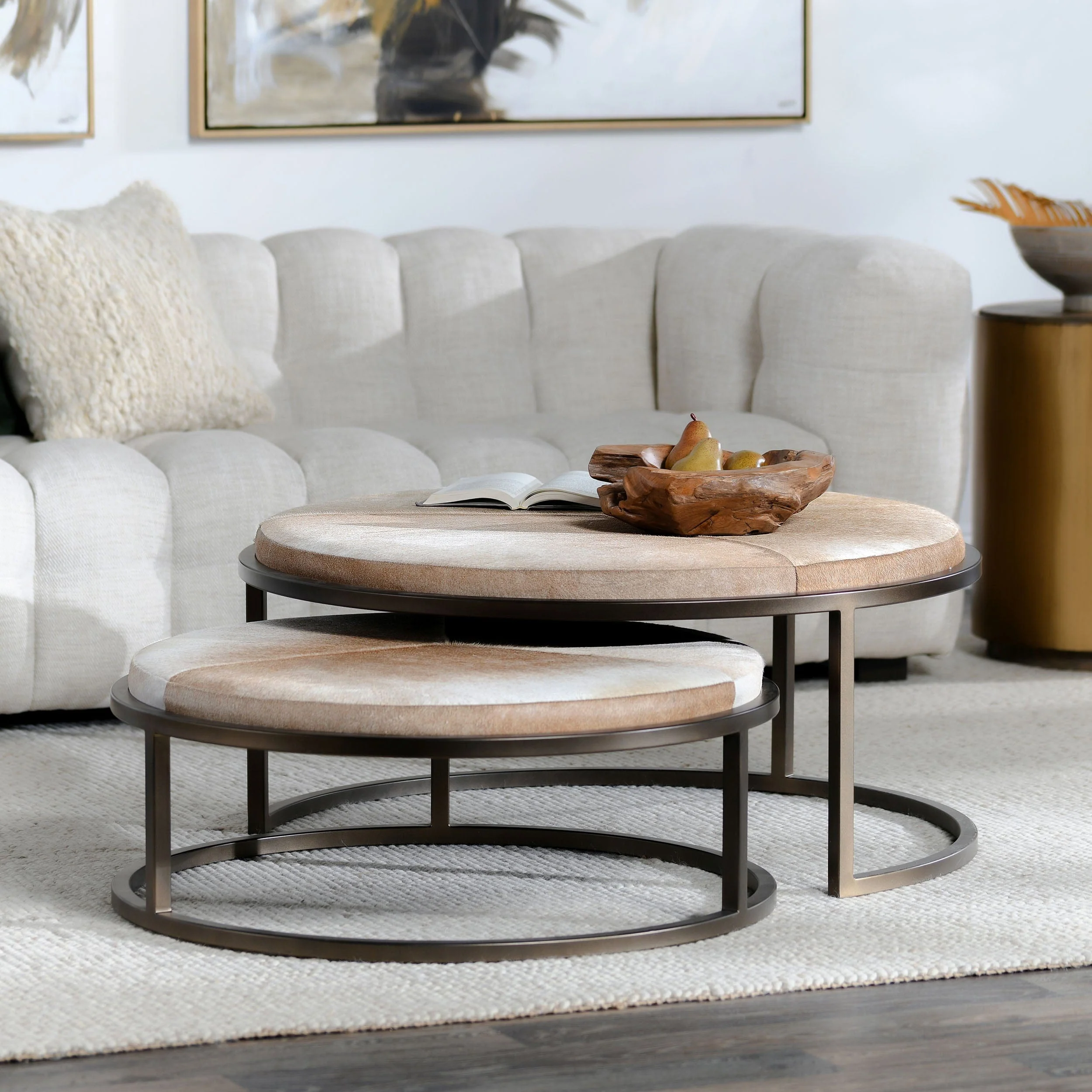 Hayword Nesting Coffee Tables, Canyon Sand - Image 6