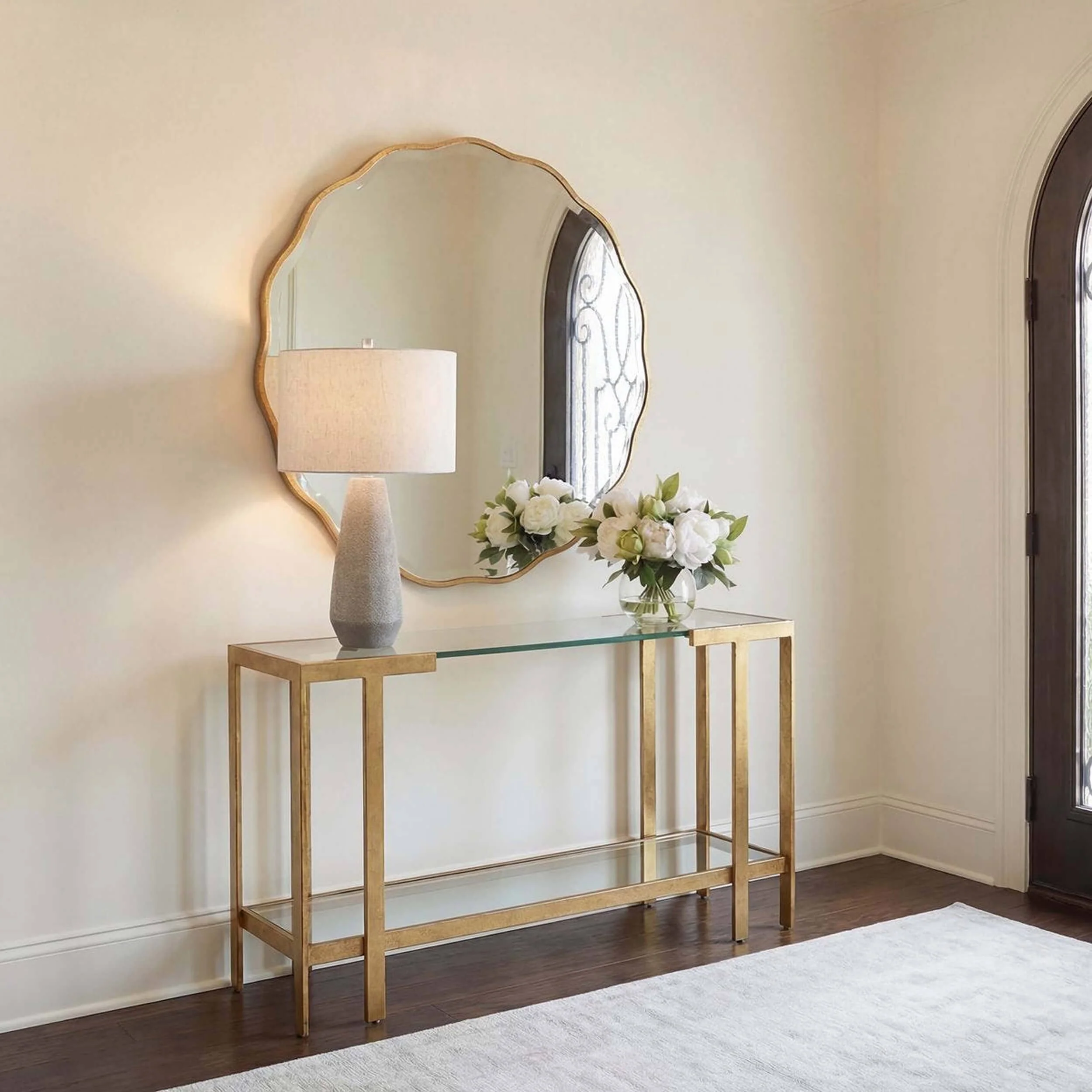 Kendrick Console Table, Gold Leaf - Image 6