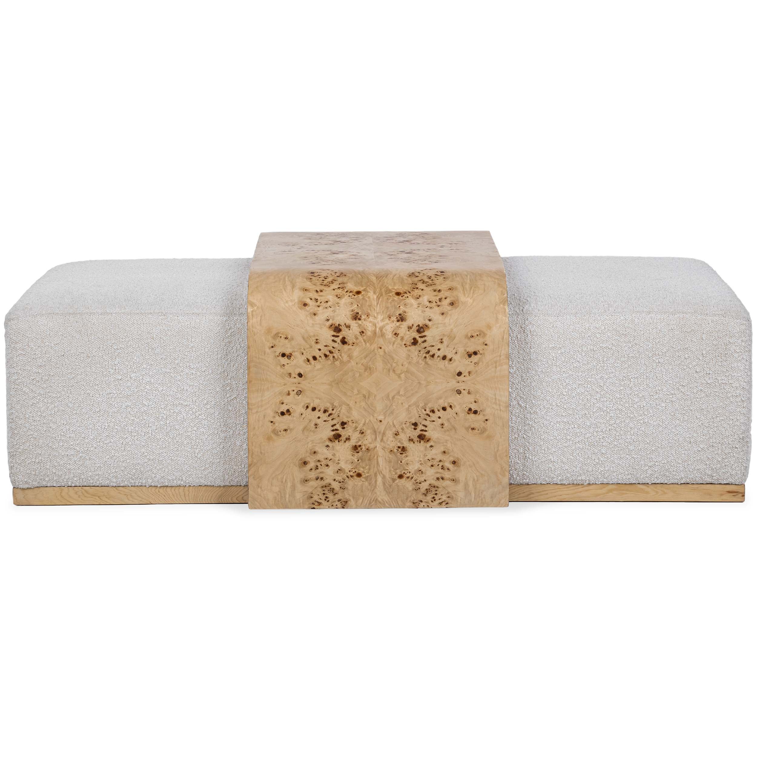Kenan Ottoman Coffee Table, Creamy Ivory - Image 2