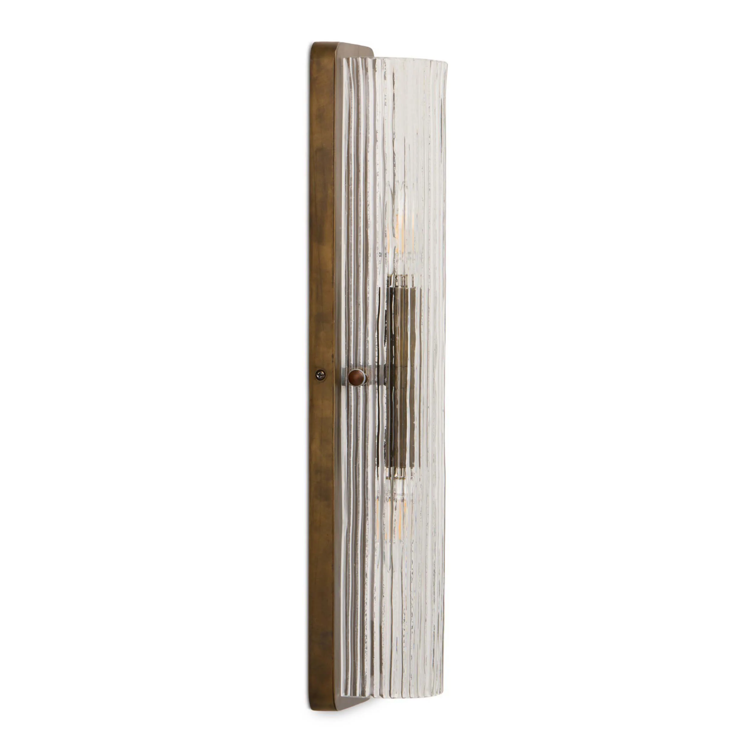 Kenji Sconce, Clear Reeded Glass by Four Hands - Image 2