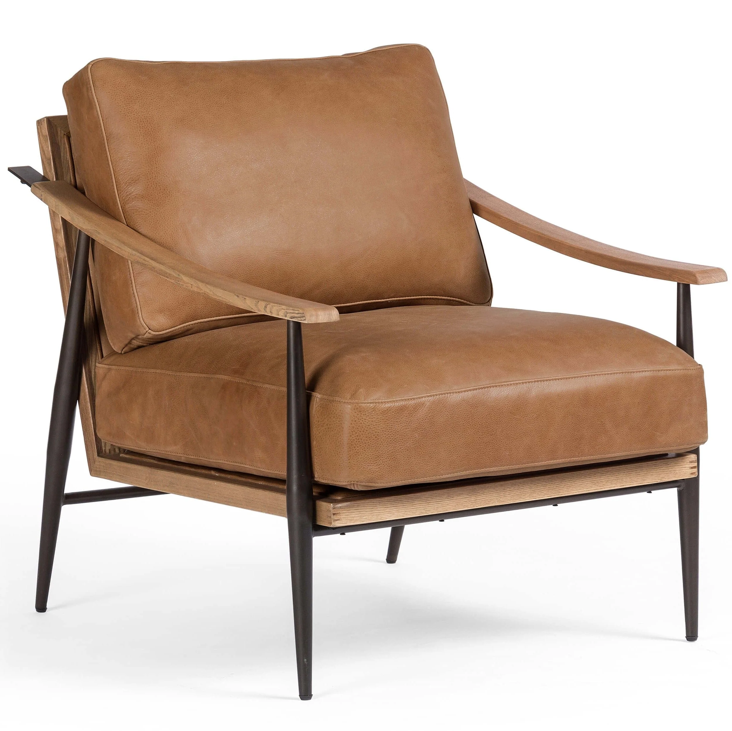 Kennedy Leather Chair, Palermo Cognac by Four Hands