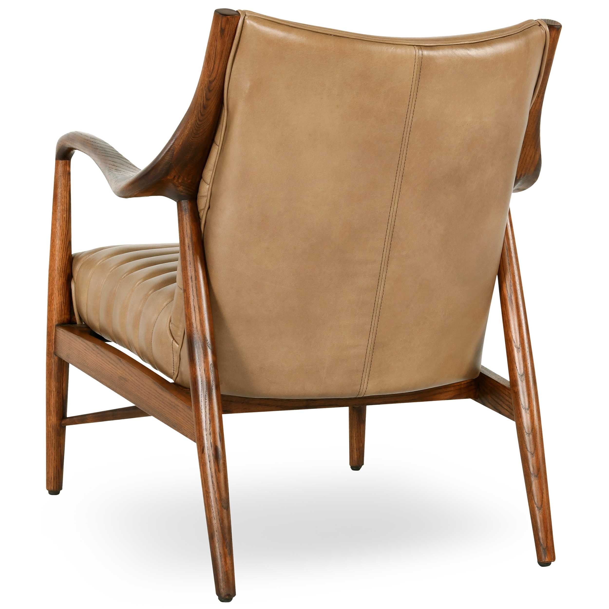 Kenneth Leather Chair, Adobe Tan - Image 4
