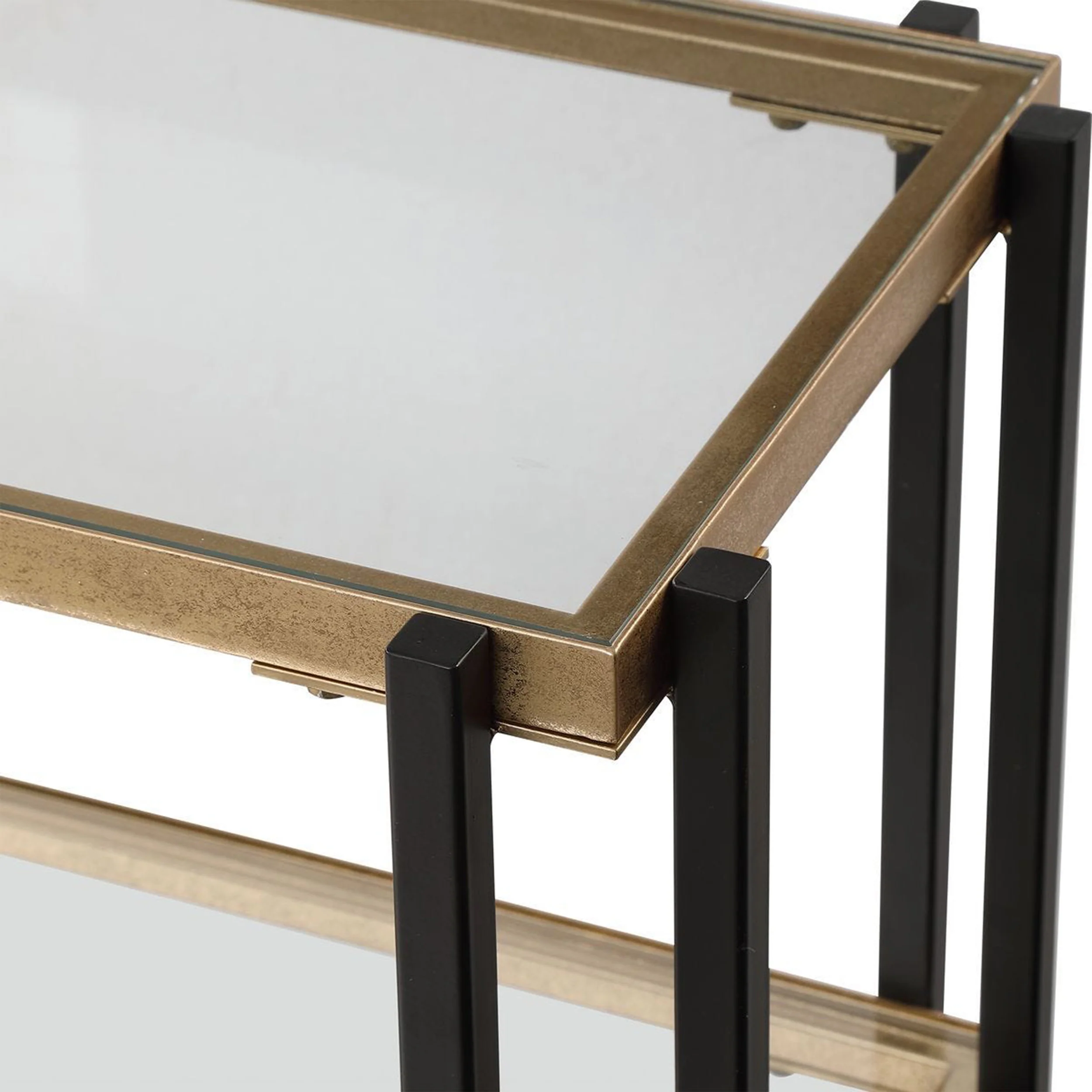 Kentmore Console Table, Black/Gold - Image 4