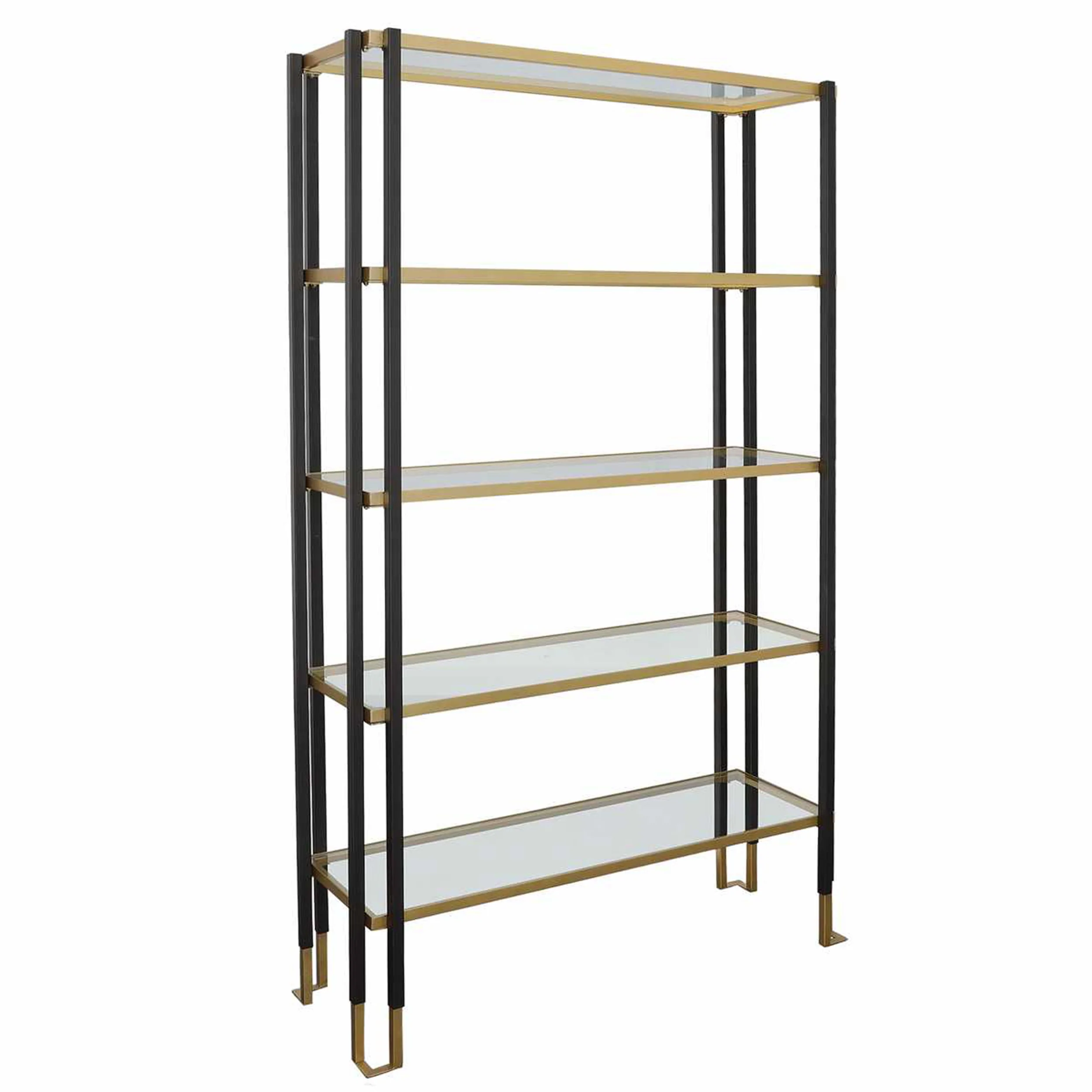 Kentmore Etagere, Black/Gold