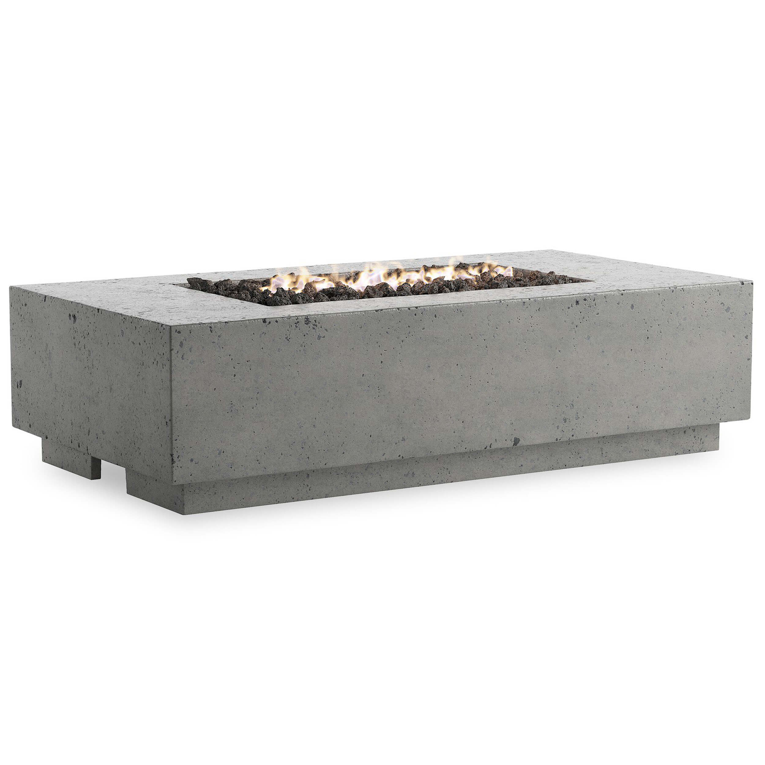 Kenton Outdoor Fire Table, Pewter by Four Hands