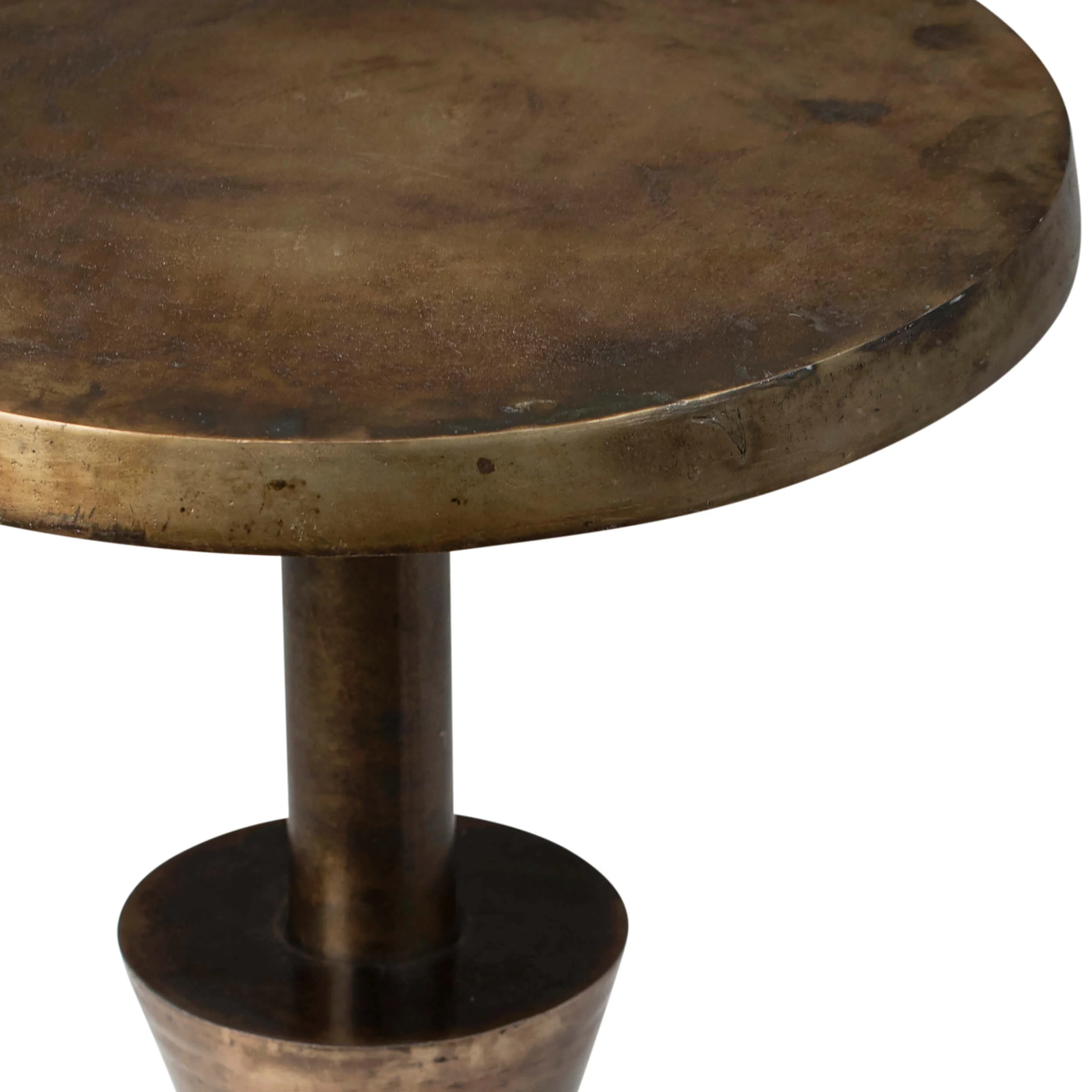 Kenway Side Table, Antique Brass - Image 3