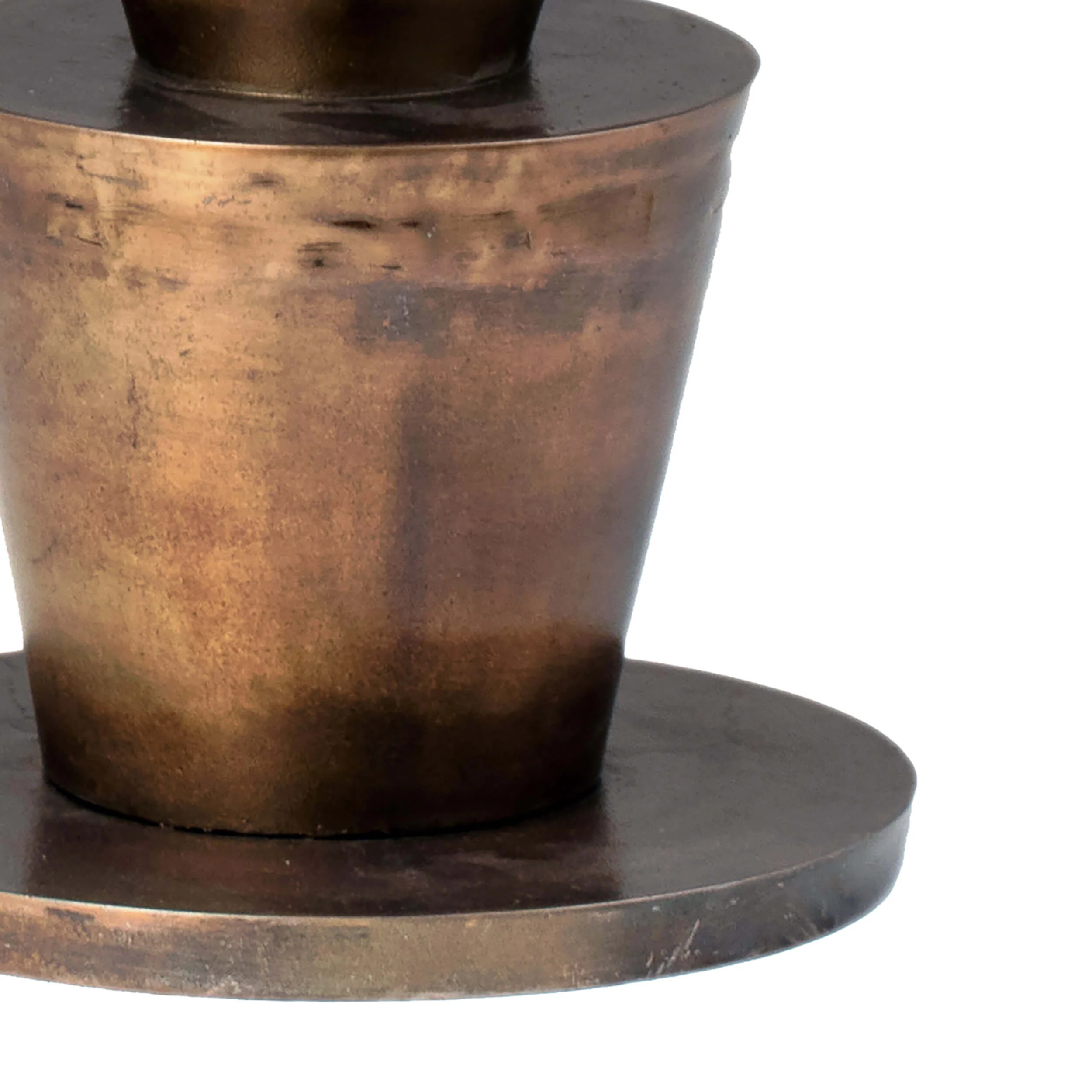 Kenway Side Table, Antique Brass - Image 4