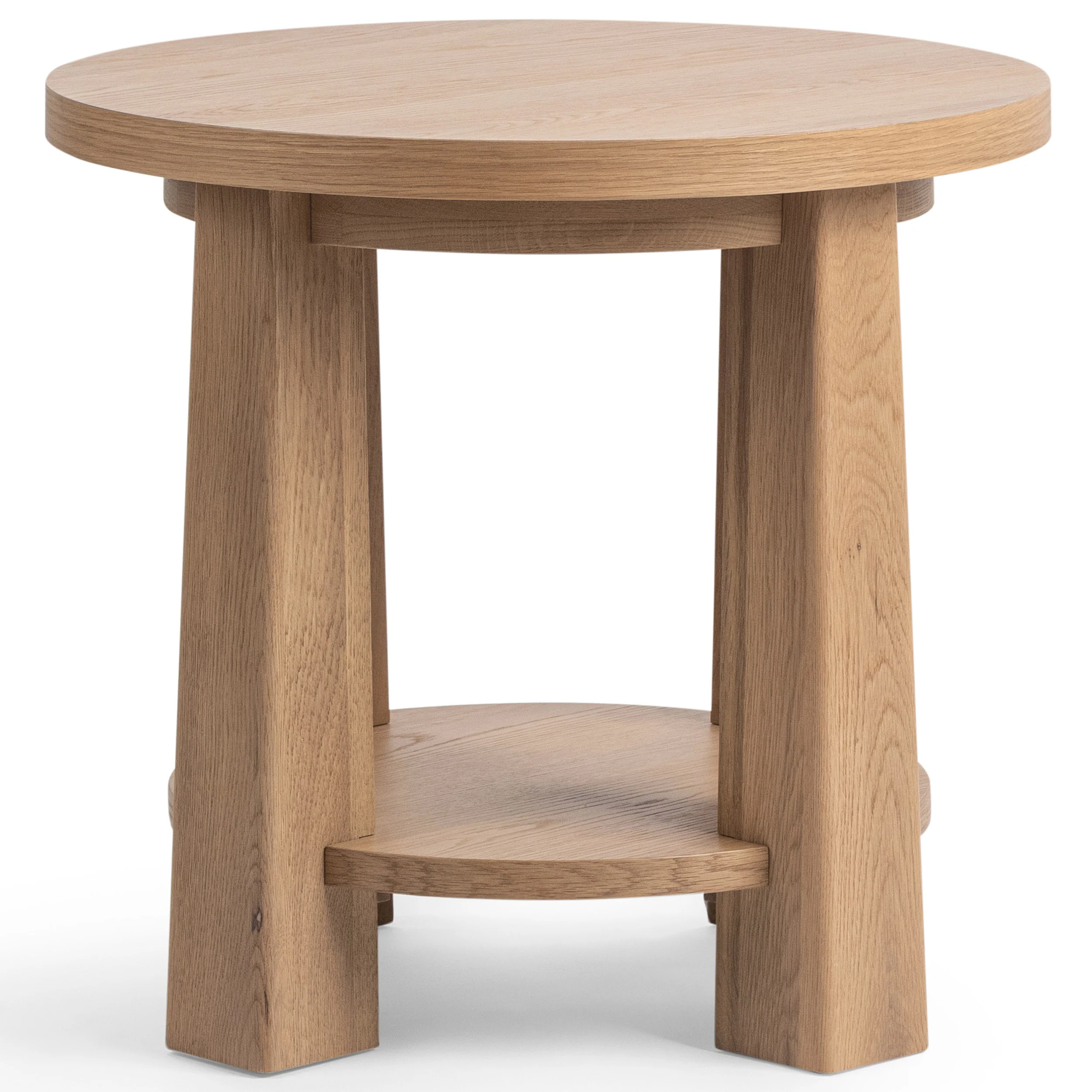 Kenzie Round End Table, Natural Mist - Image 2