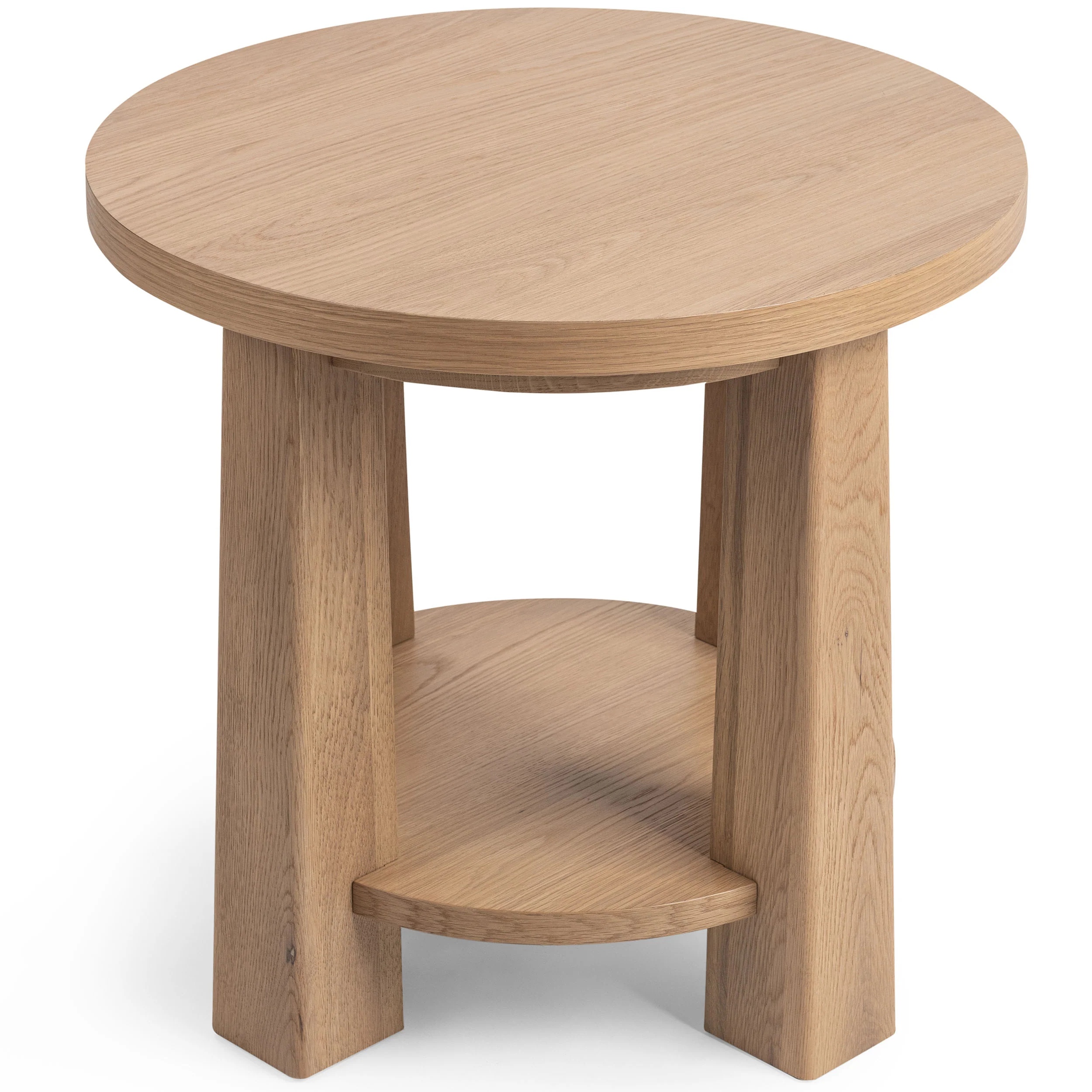Kenzie Round End Table, Natural Mist - Image 3