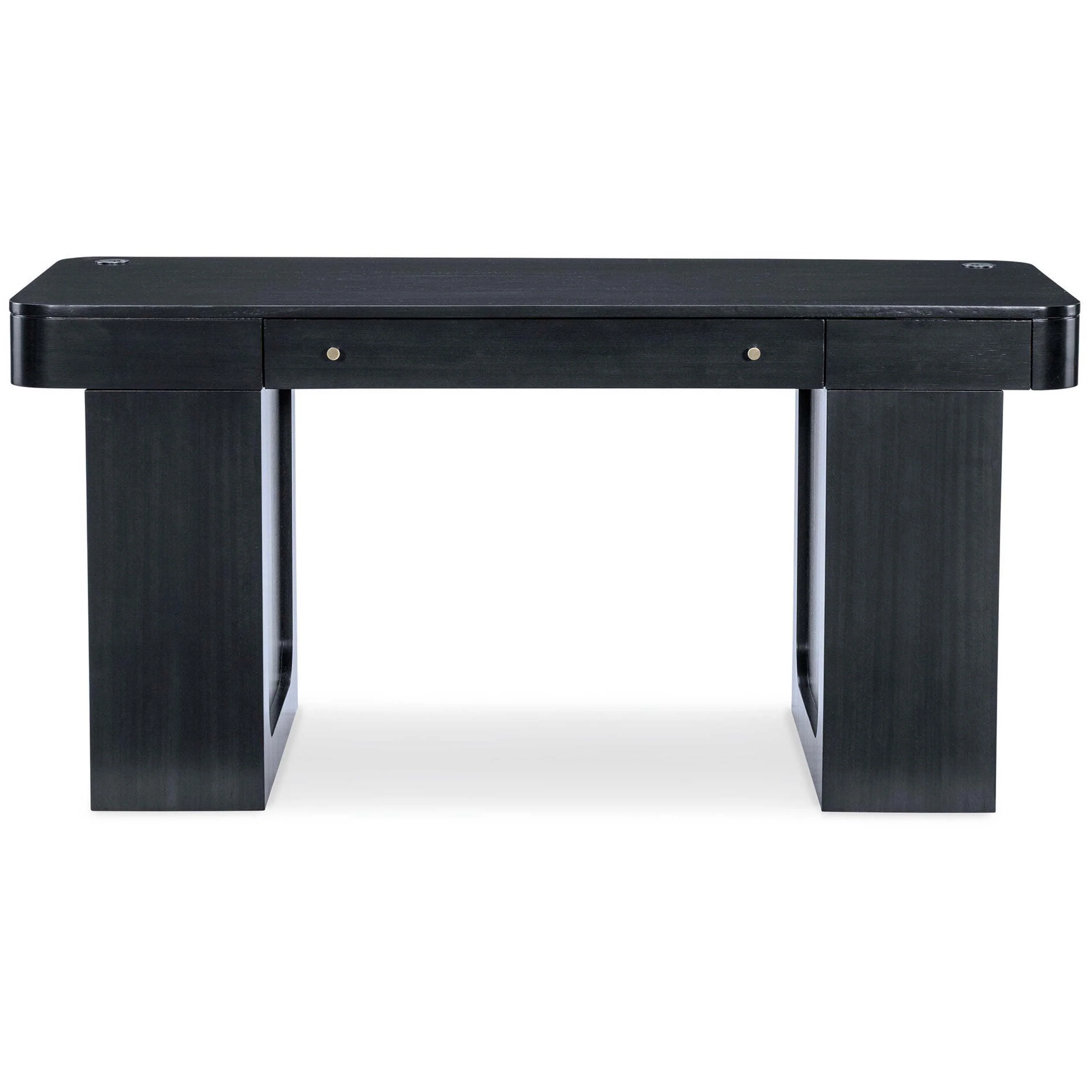 Kenzo Adjustable-Height Desk, Black - Image 3