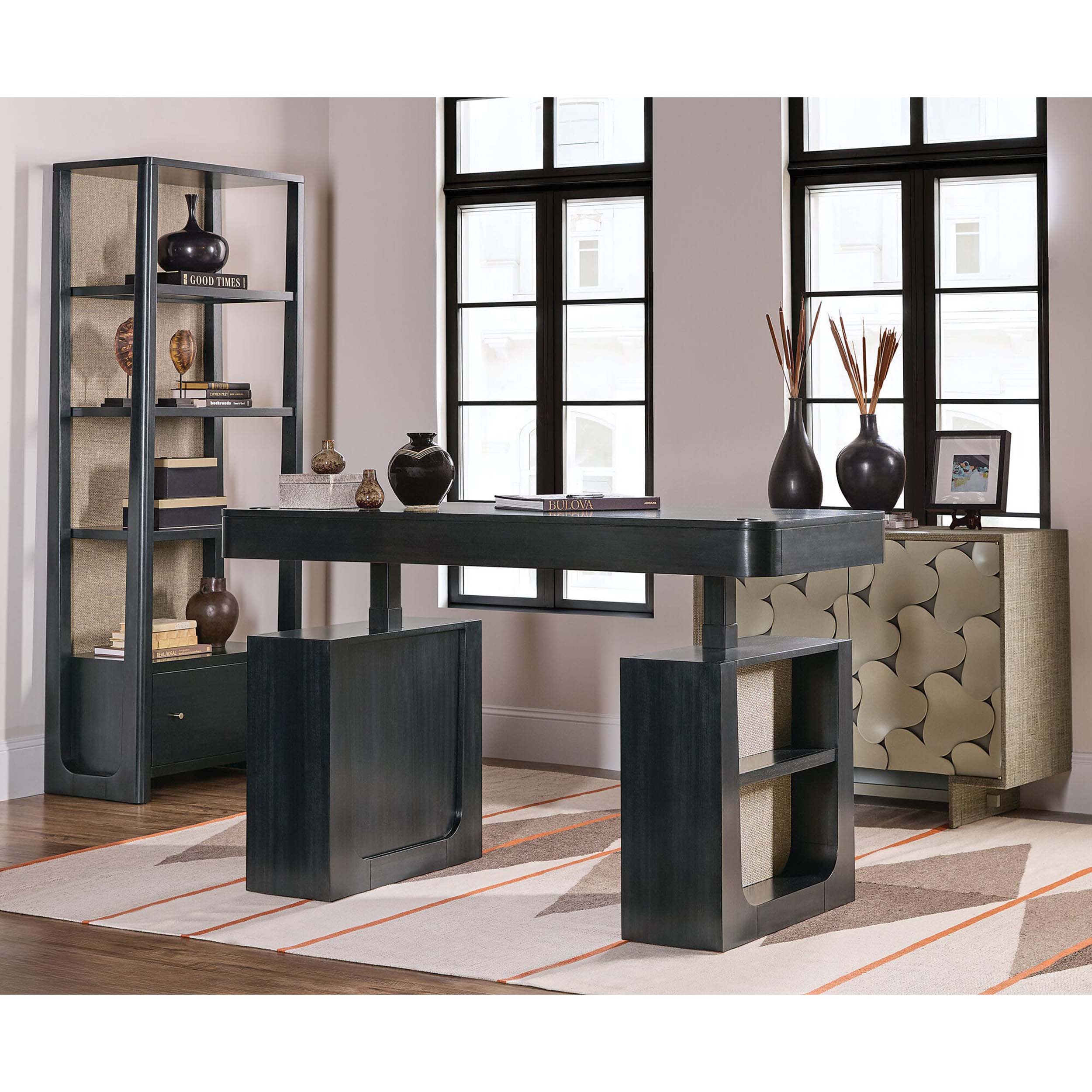 Kenzo Adjustable-Height Desk, Black - Image 7