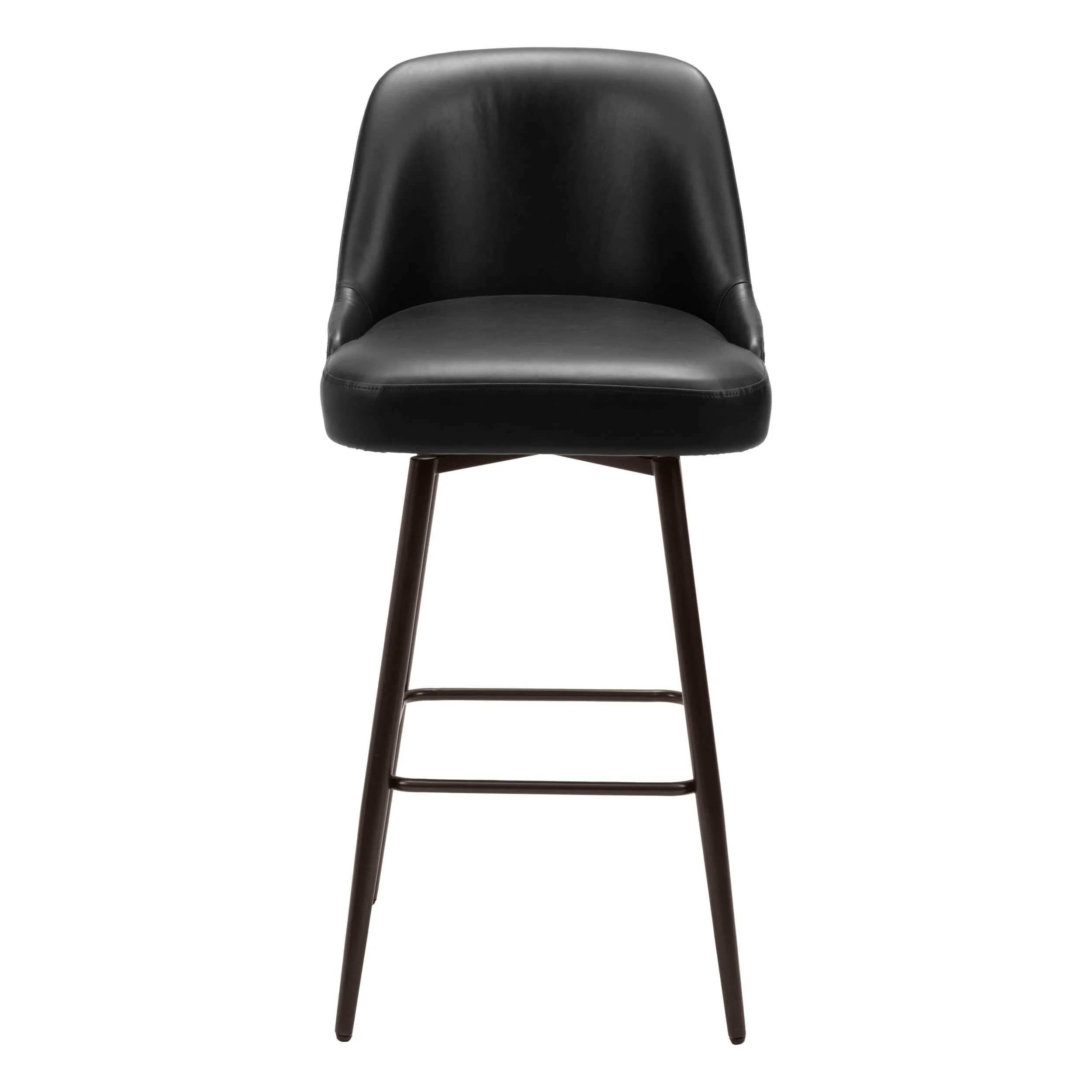 Keppel Swivel Bar Stool, Black - Image 2