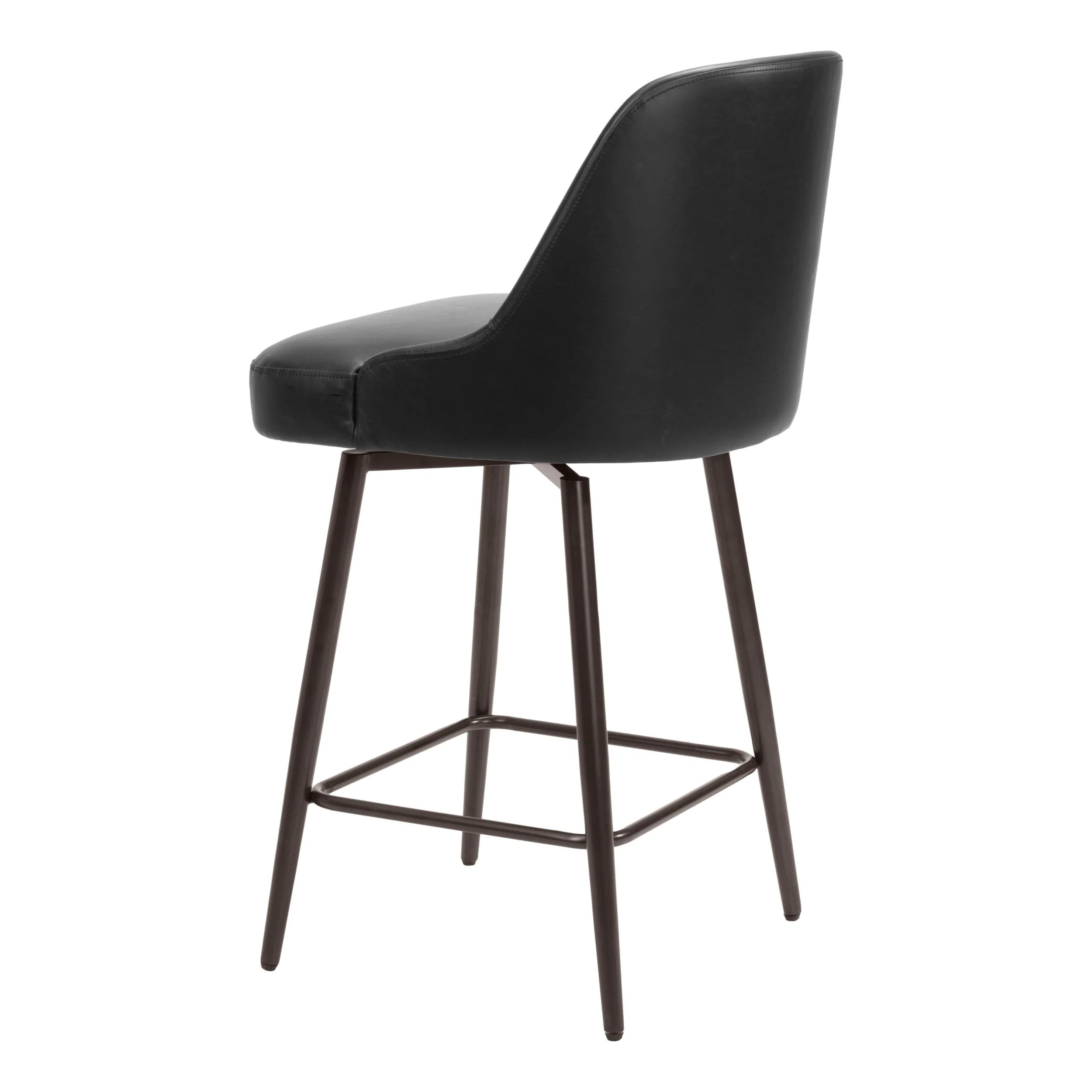 Keppel Swivel Counter Stool, Black - Image 6