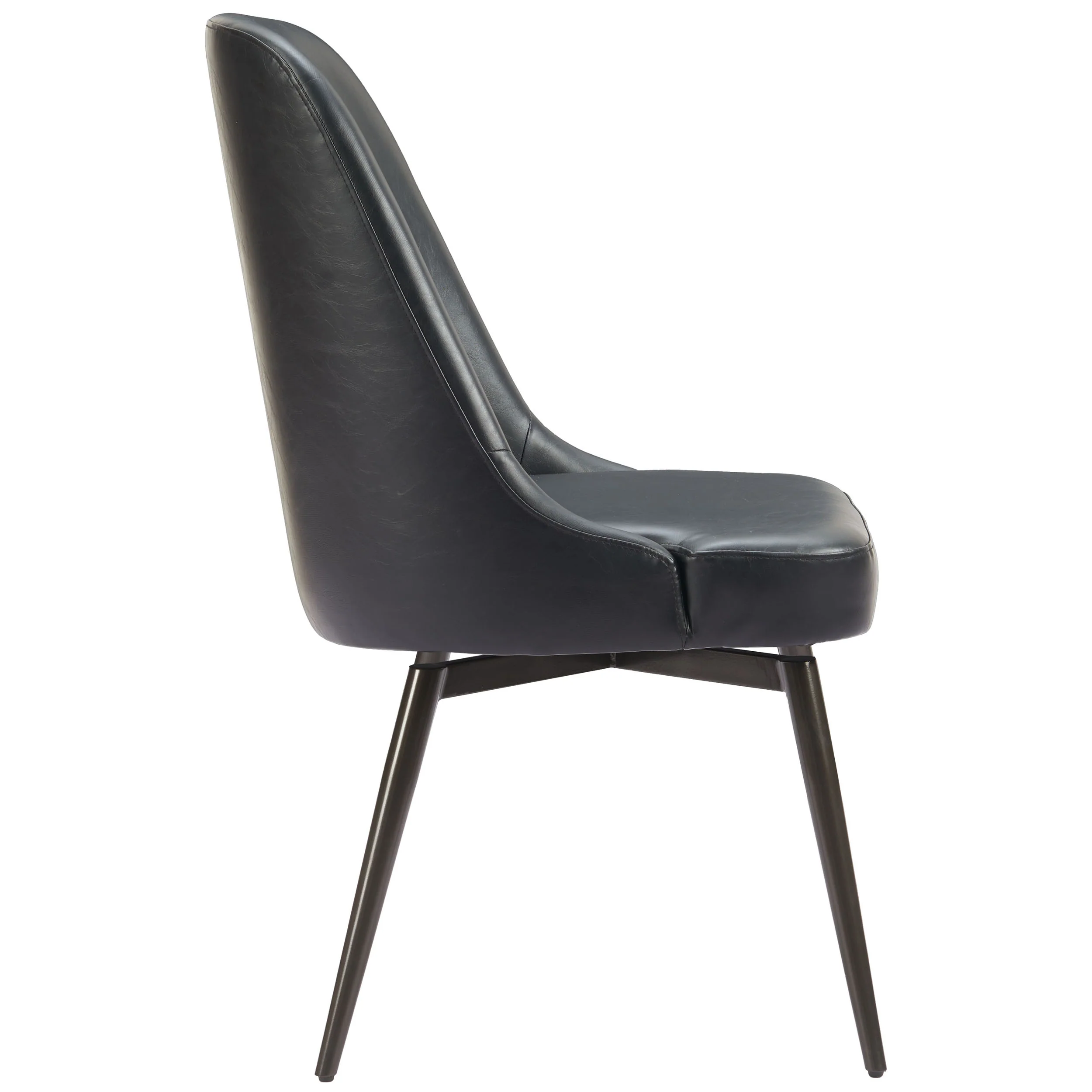 Keppel Swivel Dining Chair, Black, Set of 2 - Image 3