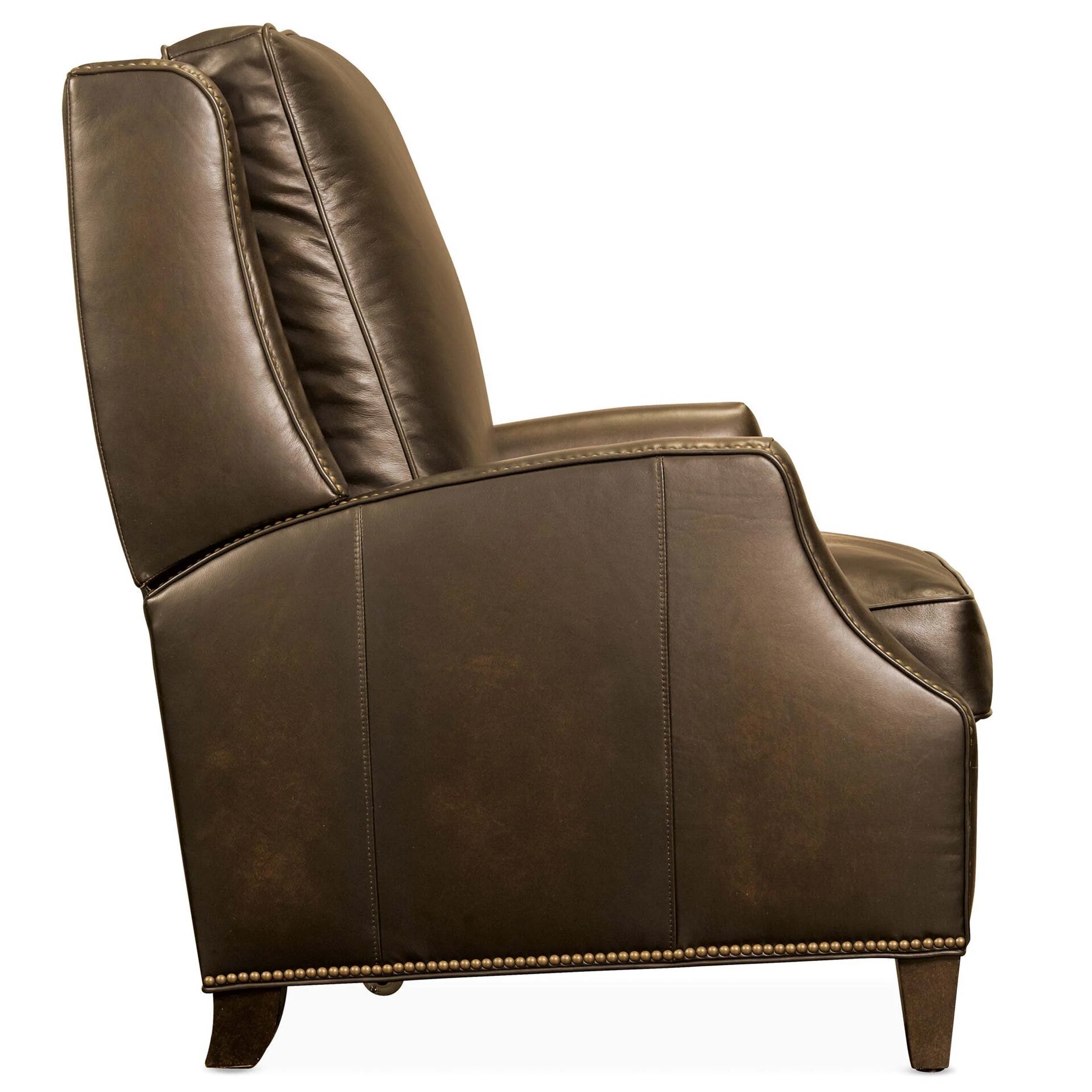 Kerley Leather Manual Push Back Recliner, Sarzana Fortress - Image 2