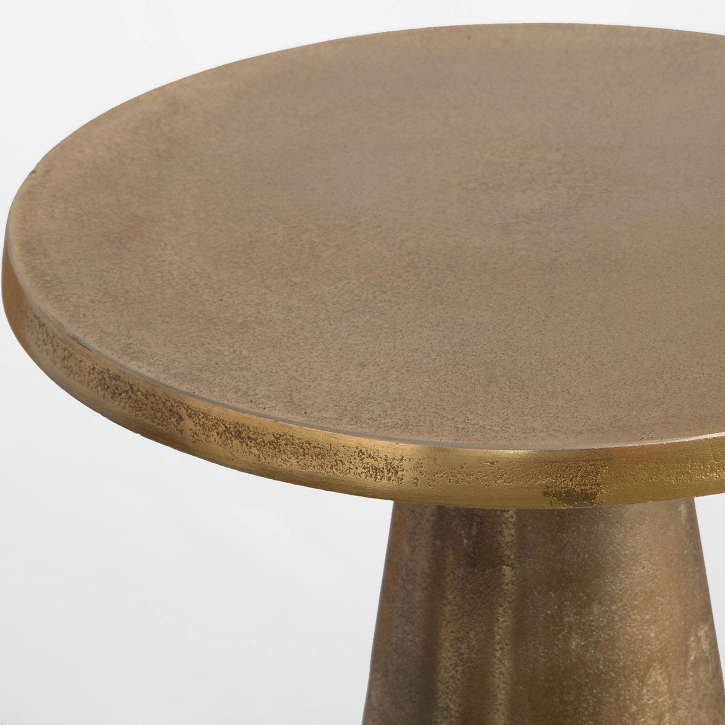 Kesia Side Table, Antique Brass - Image 2