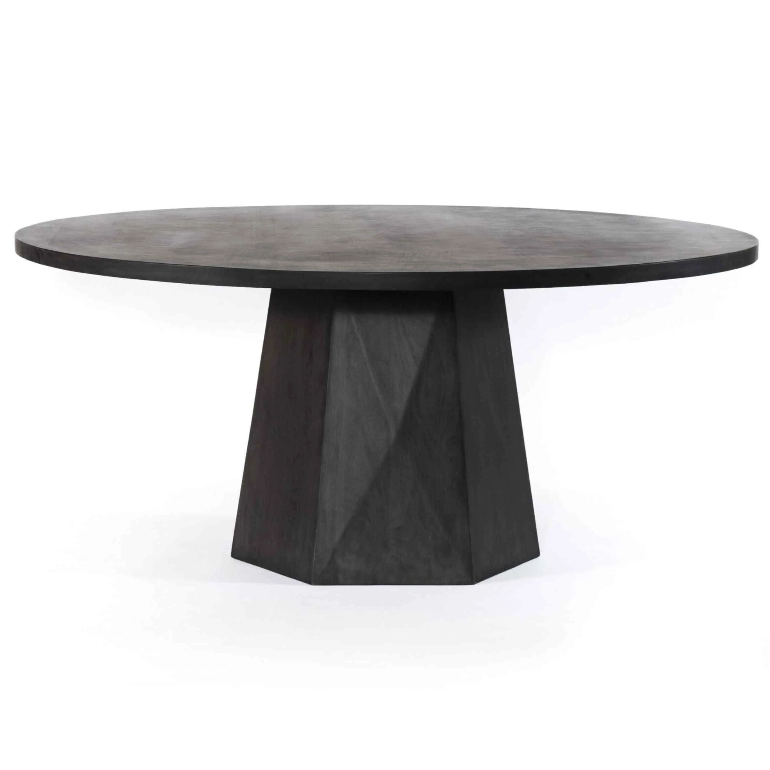 Kesling 60" Round Dining Table, Coal Mango by Four Hands - Image 2
