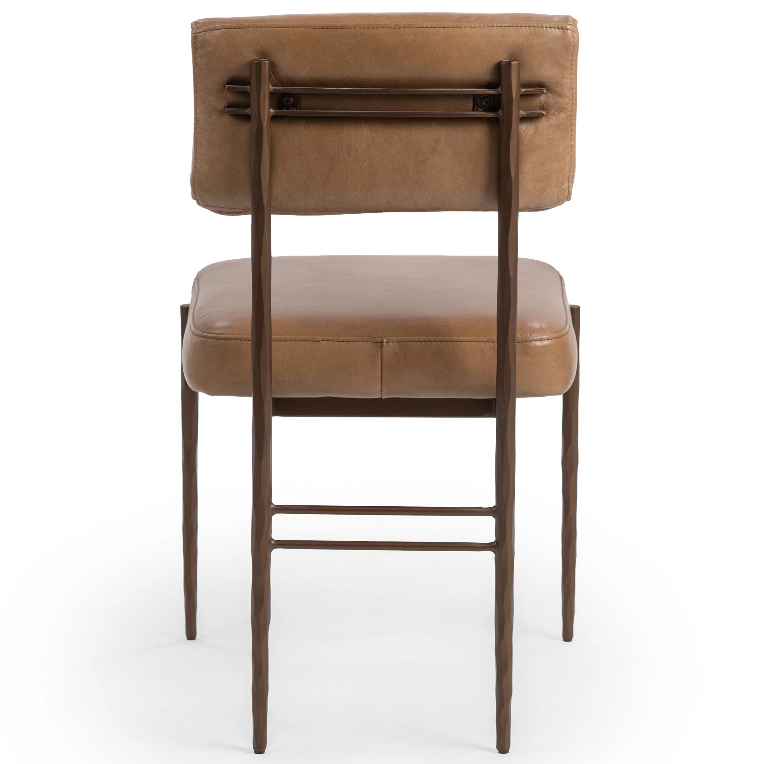 Kester Leather Dining Chair Set of 2, Tan - Image 3