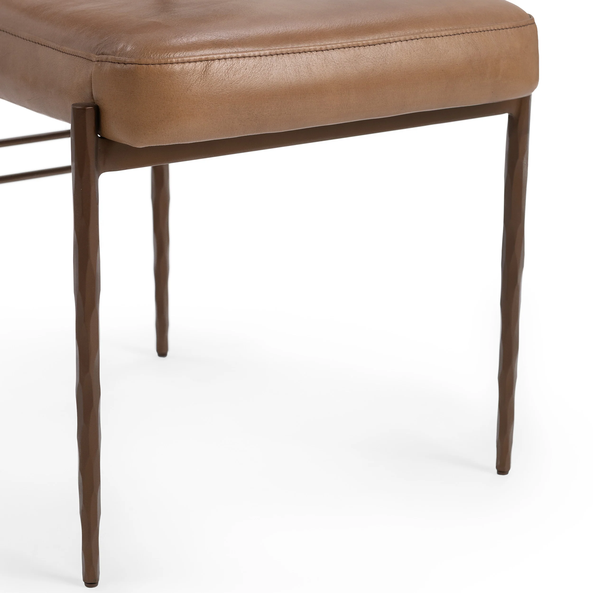 Kester Leather Dining Chair Set of 2, Tan - Image 5