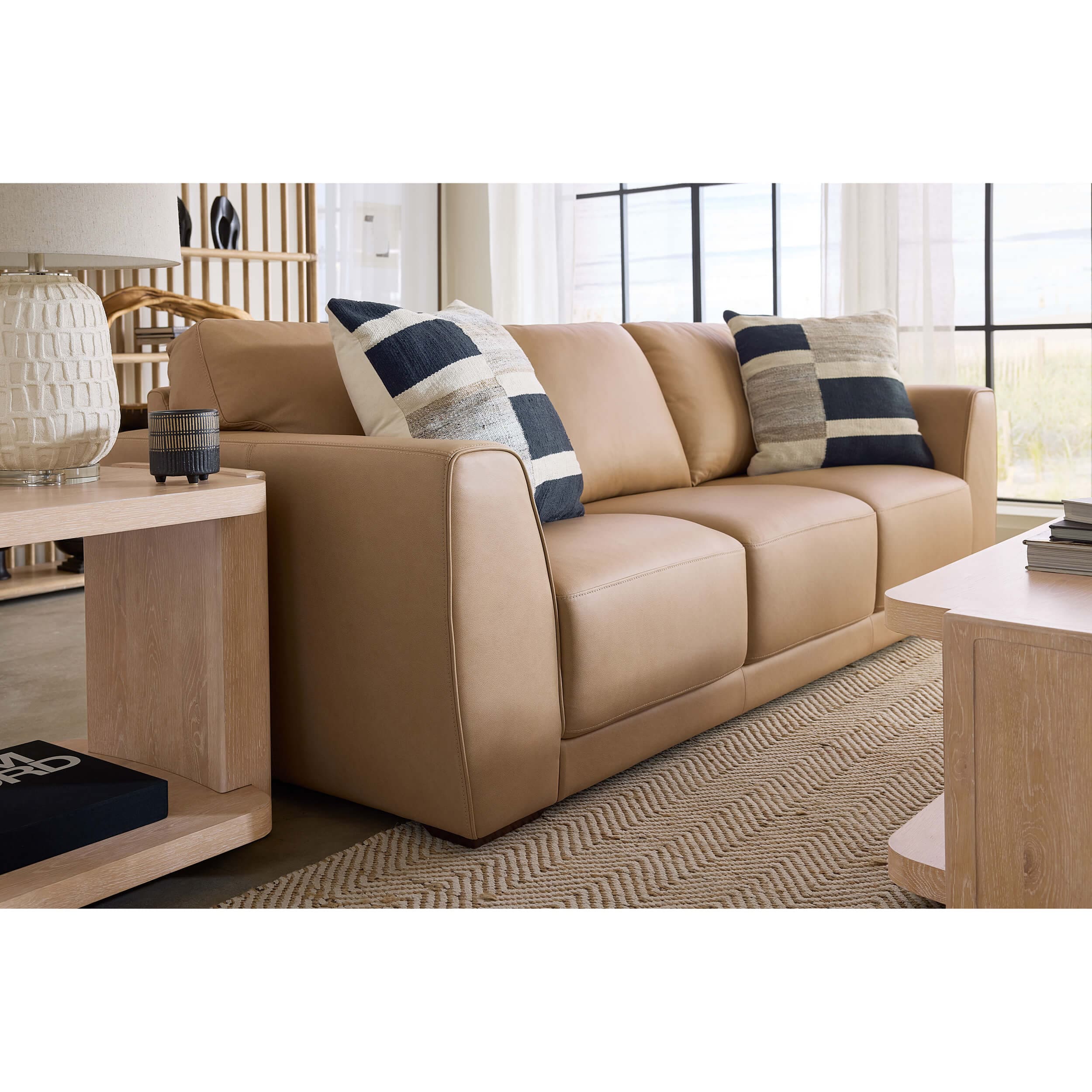 Keys Leather Sofa, Verona Biscotti - Image 5
