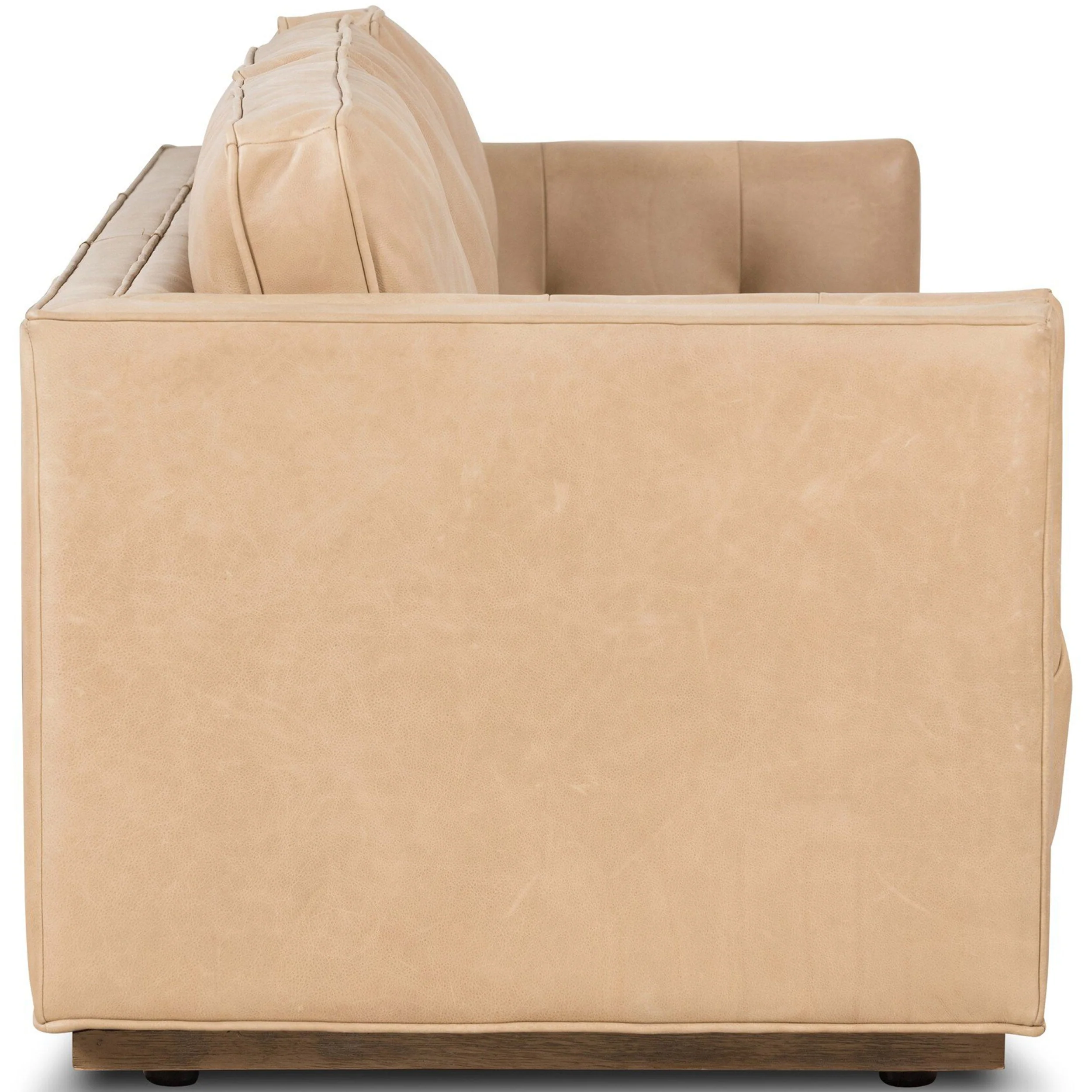 Kiera Leather Sofa, Palermo Nude by Four Hands - Image 3