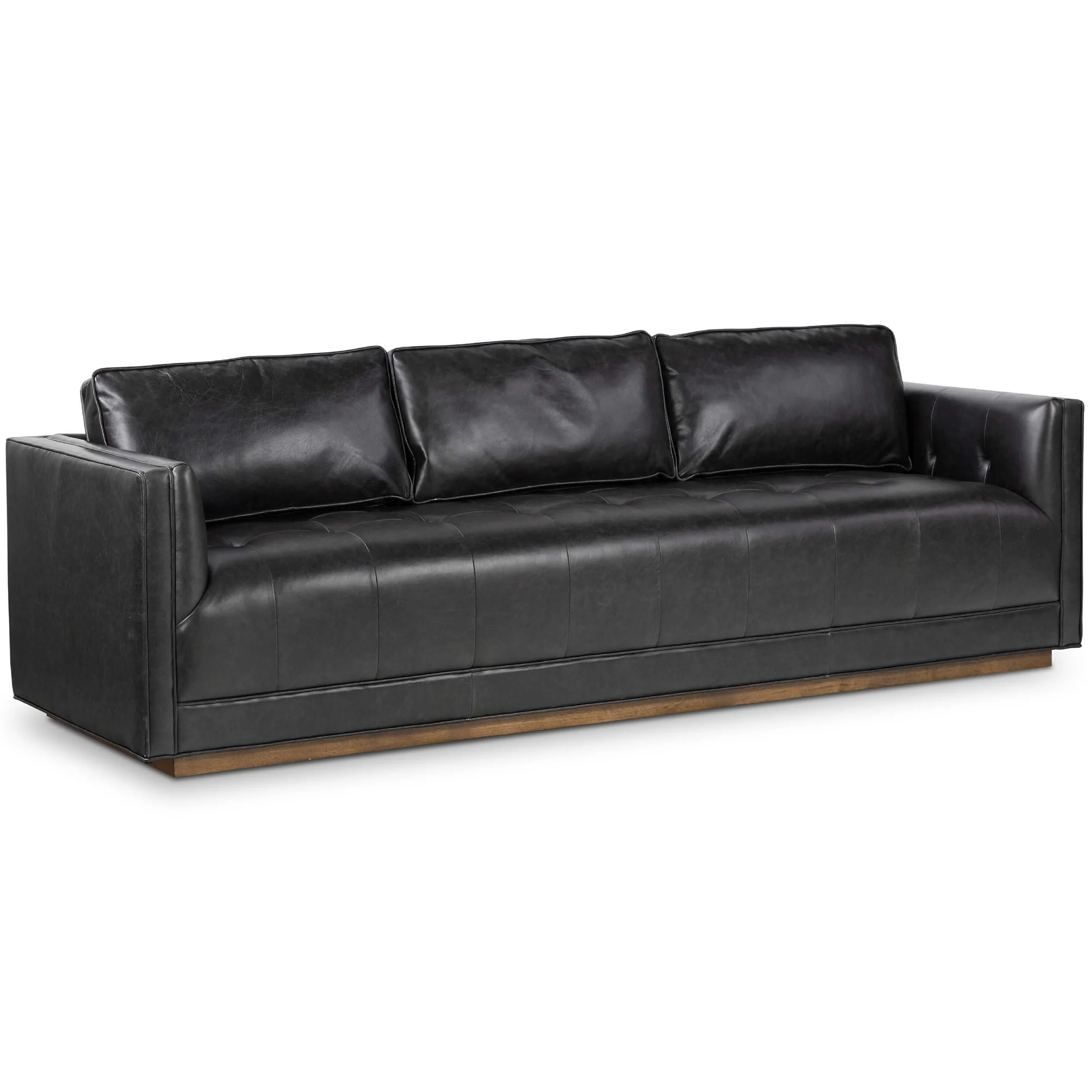 Kiera Leather Sofa, Sonoma Black by Four Hands - Image 2