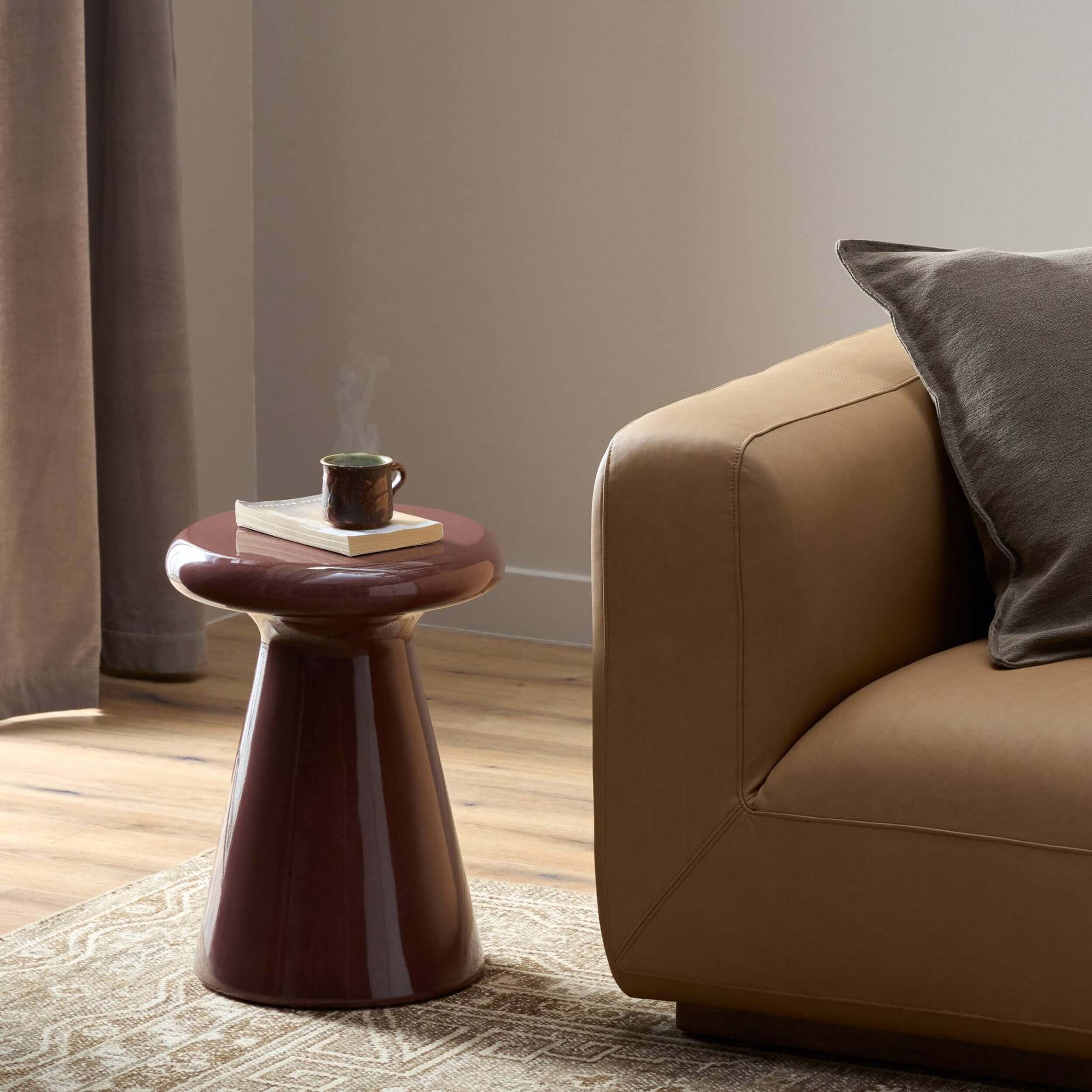 Kika End Table, Smooth Red by Four Hands - Image 5
