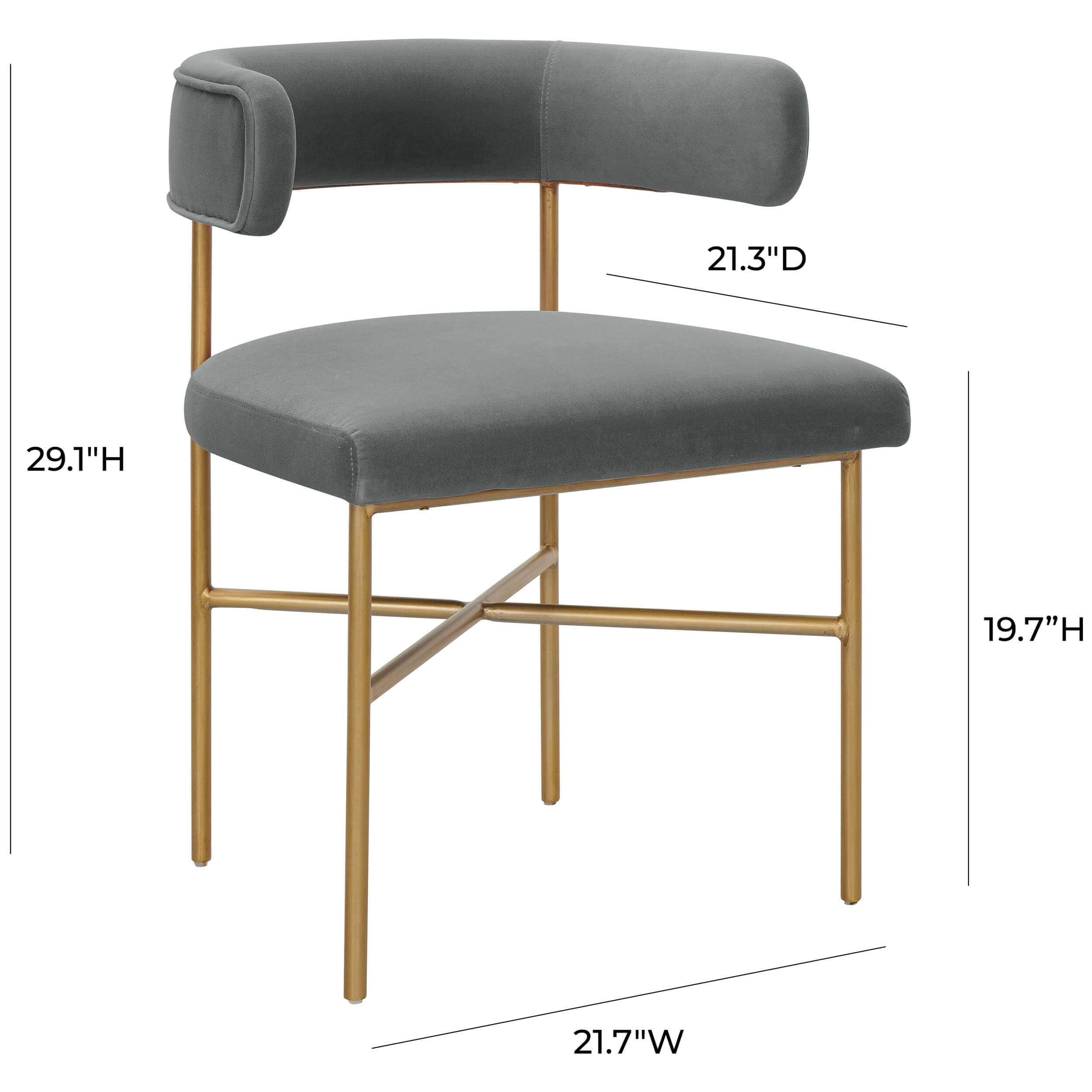 Kim Dining Chair, Grey - Image 6