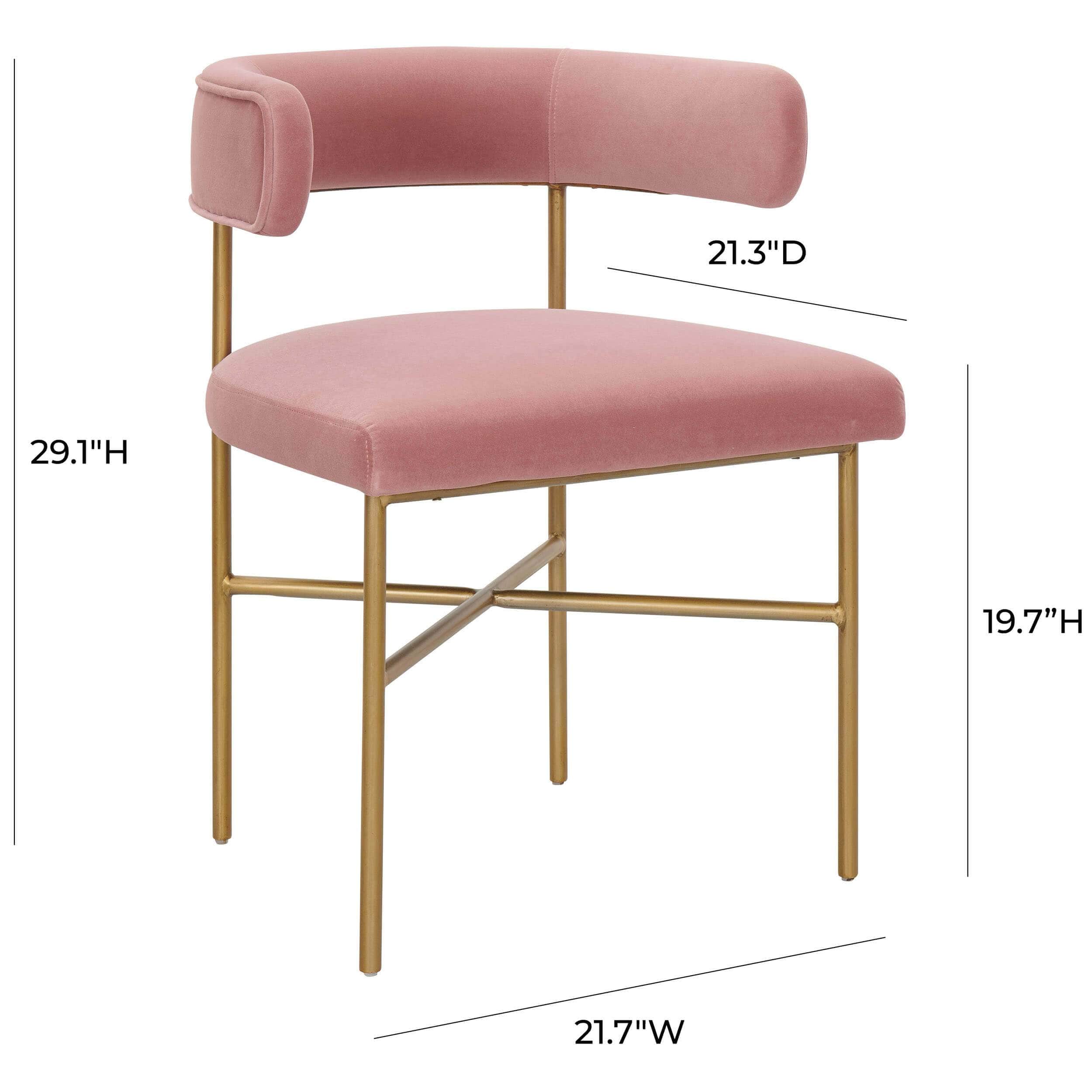 Kim Dining Chair, Pink - Image 7