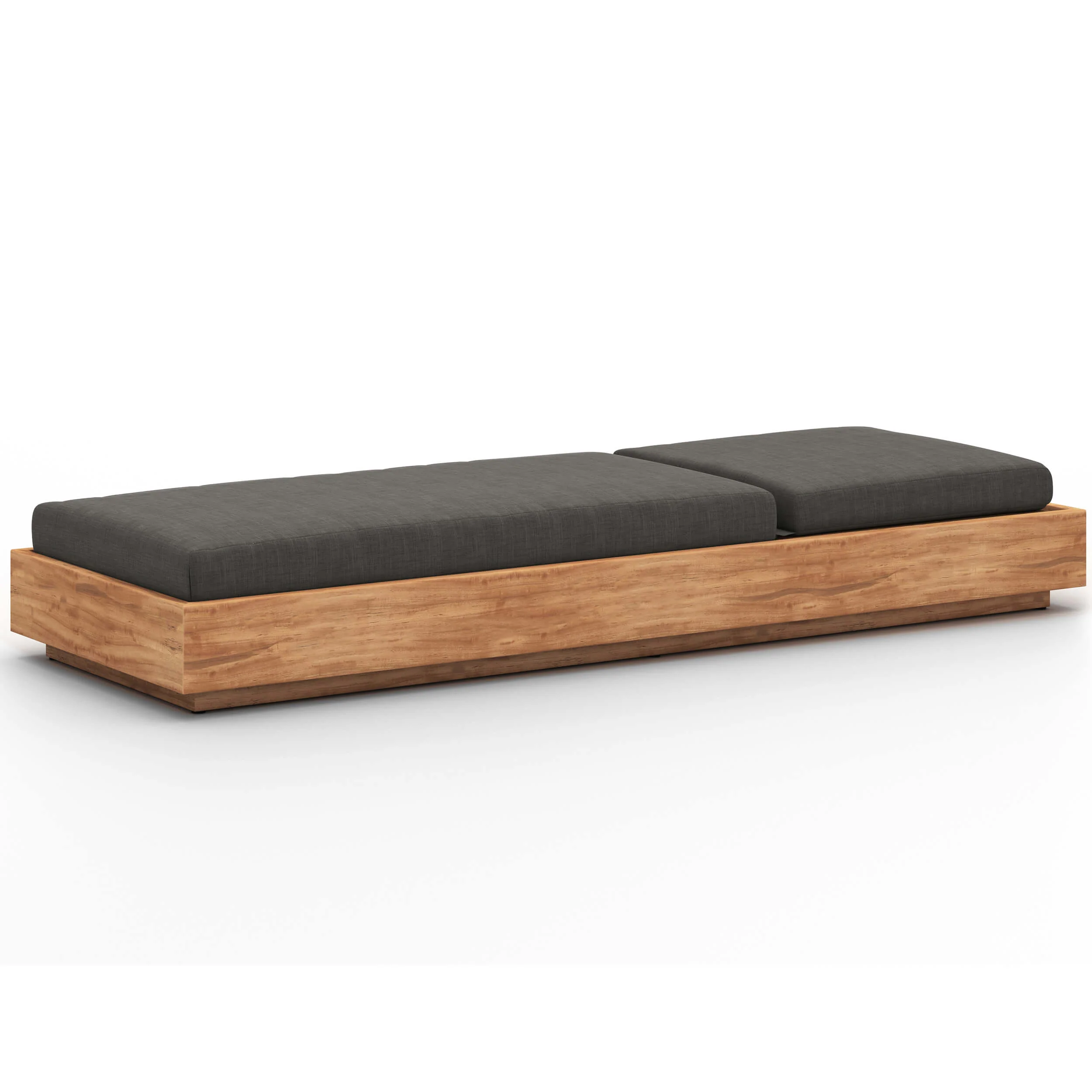 Kinta Outdoor Chaise, Charcoal by Four Hands - Image 4