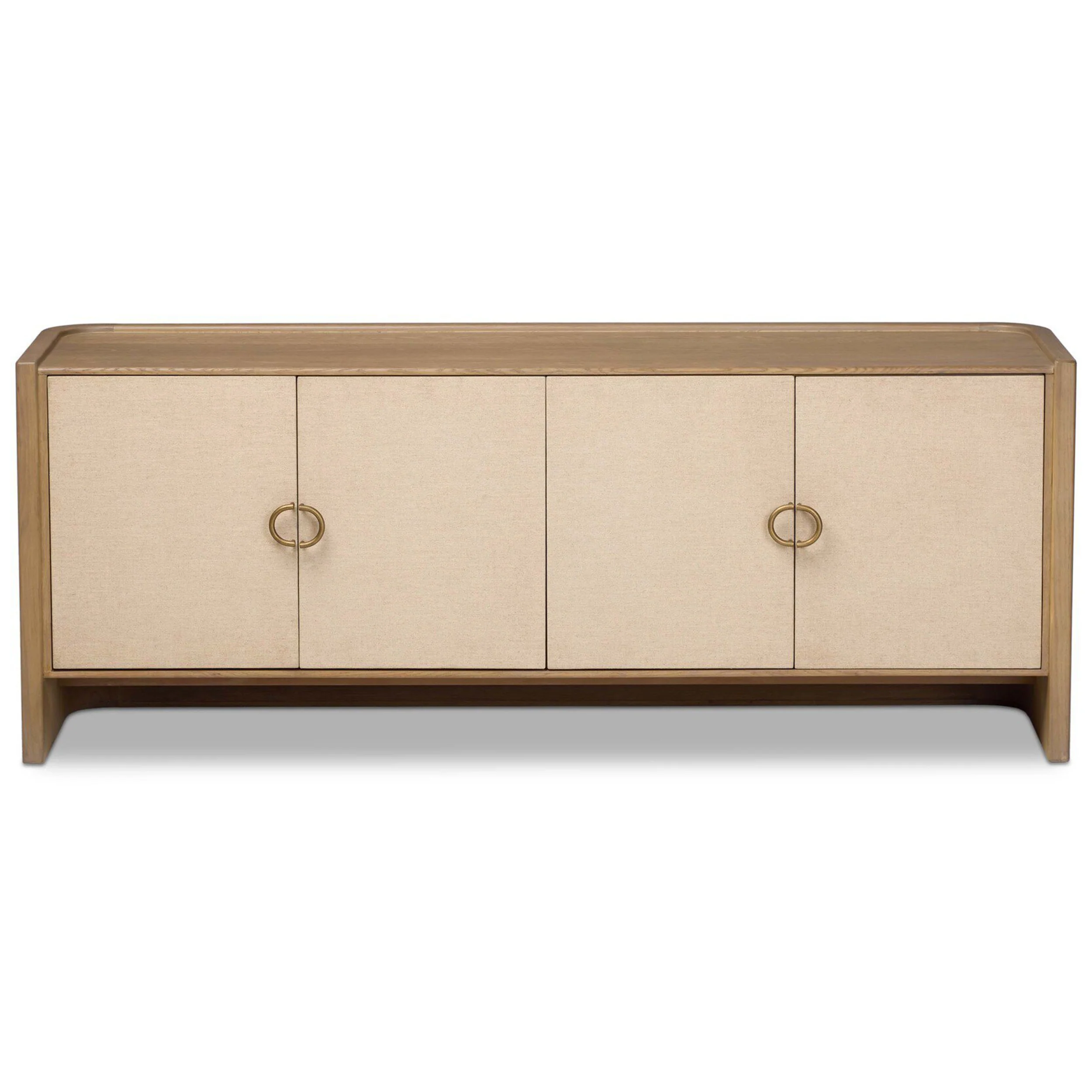 Kiran Media Console, Sandy Oak by Four Hands - Image 2