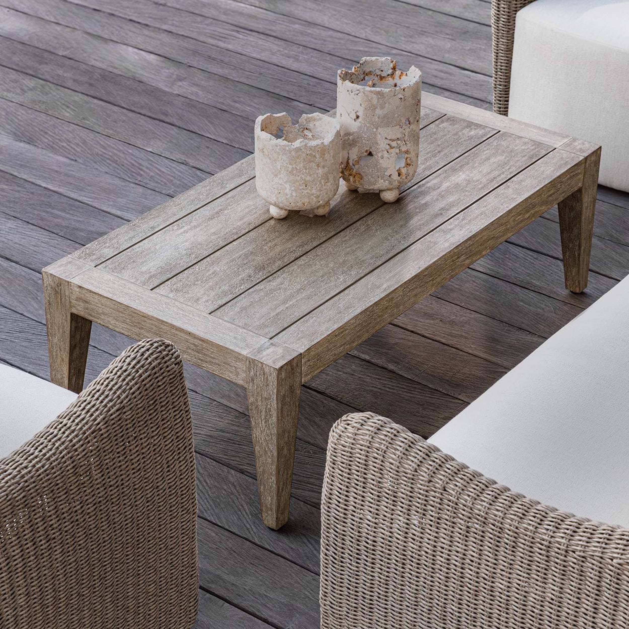 Kirkham Coffee Table, Cerused Wheat - Image 5