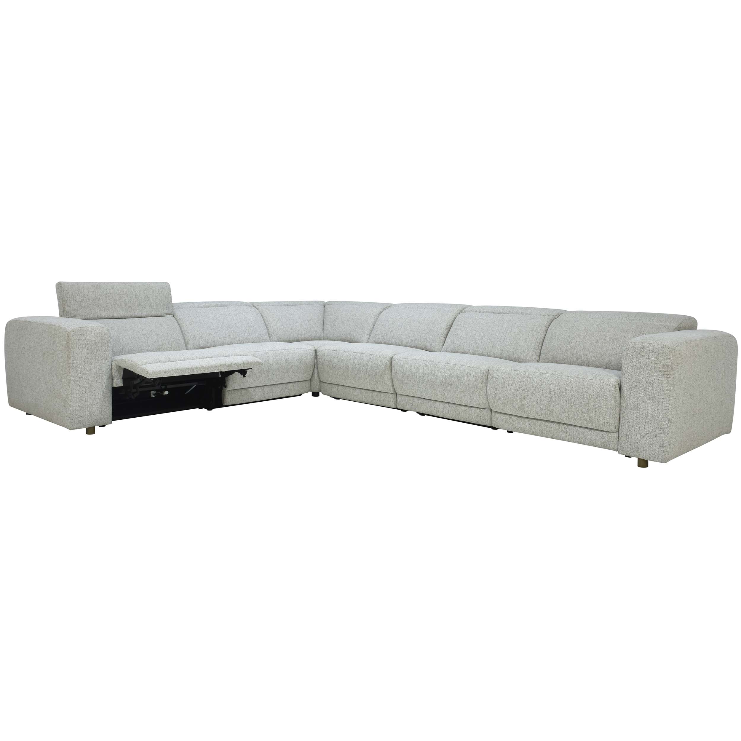 Knoxville Power Recliner Sectional, Light Gray - Image 2