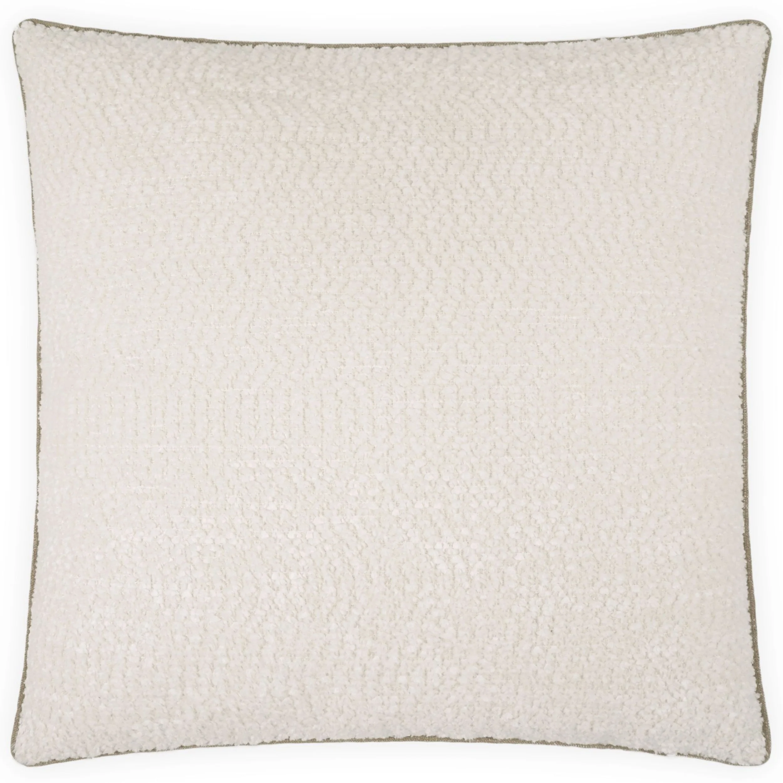 Knubby 24" Pillow, Ivory, Set of 2