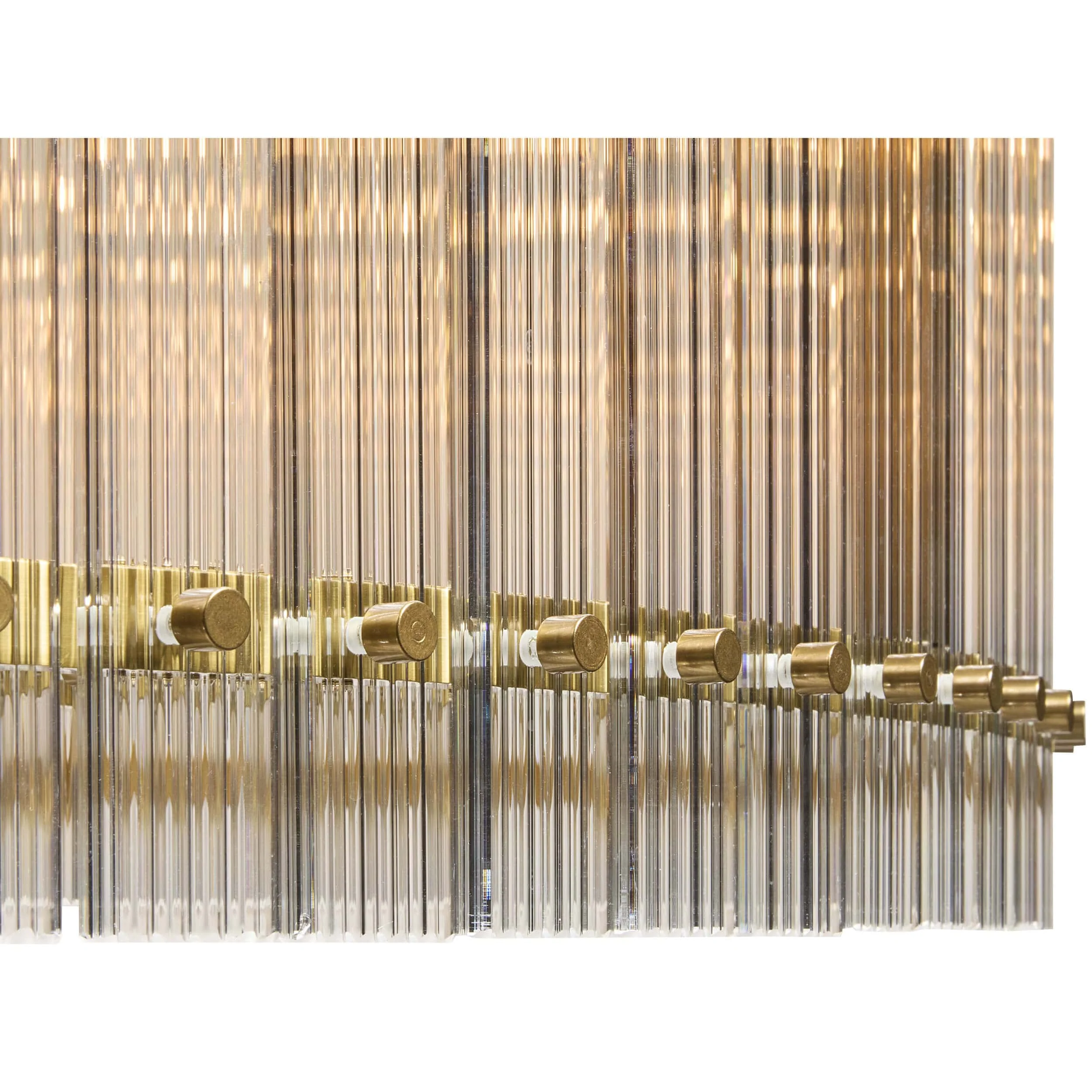 Kore Large Chandelier, Clear/Brass - Image 6