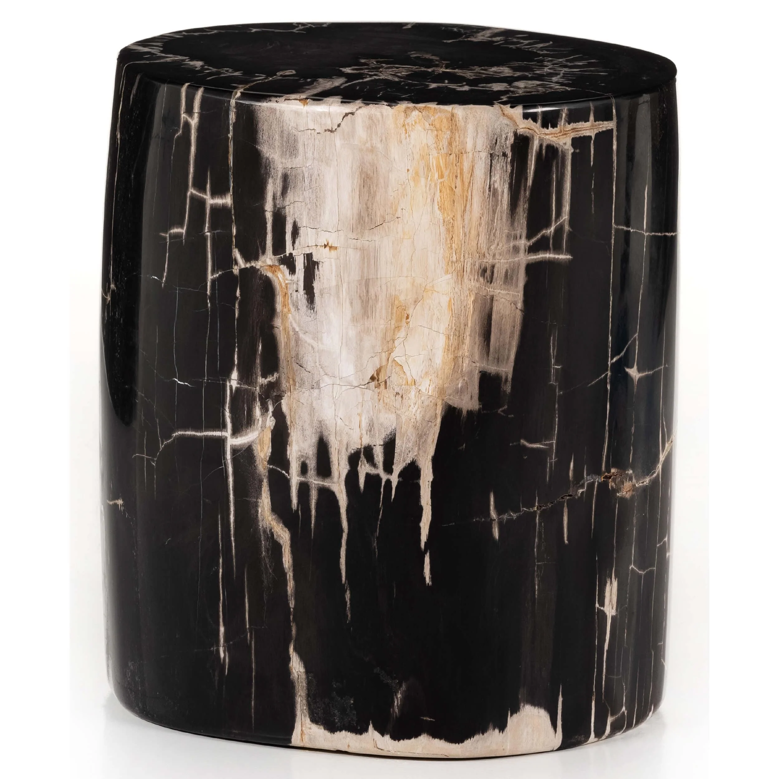 Kos End Table, Dark Petrified by Four Hands