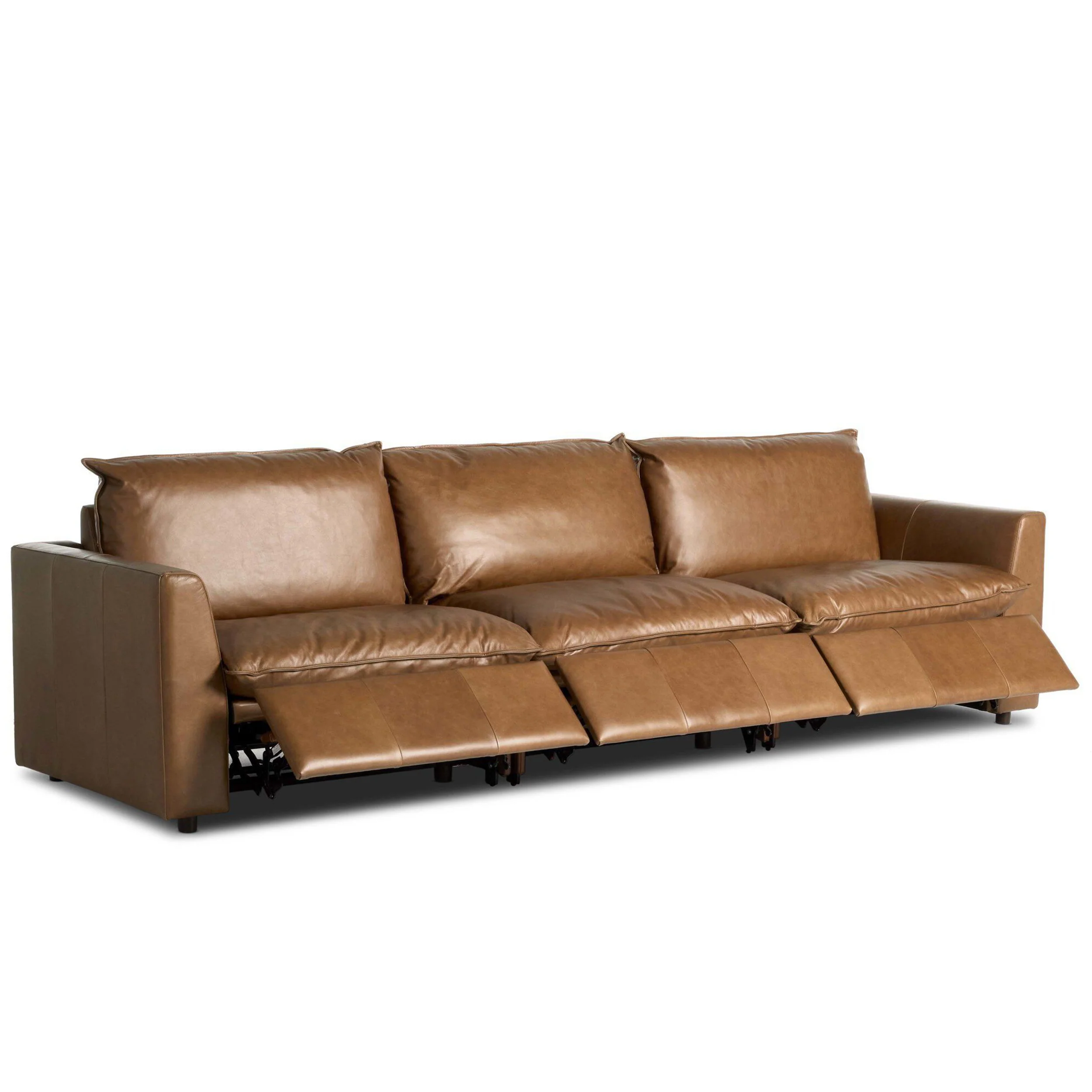 Kosa Power 5 Piece Leather Sectional, Sonoma Chestnut by Four Hands - Image 7
