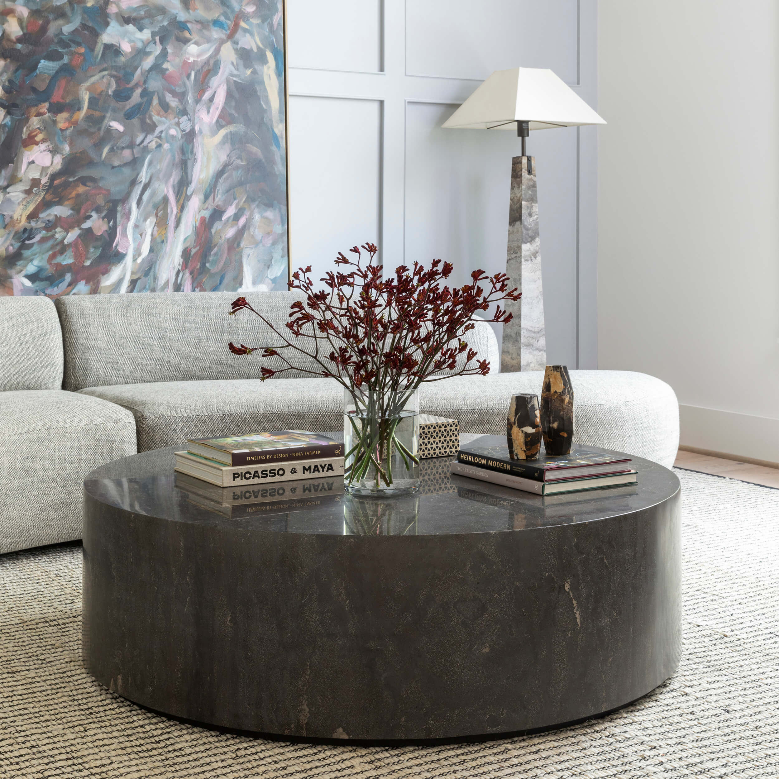 Kramer Coffee Table, Bluestone by Four Hands - Image 5