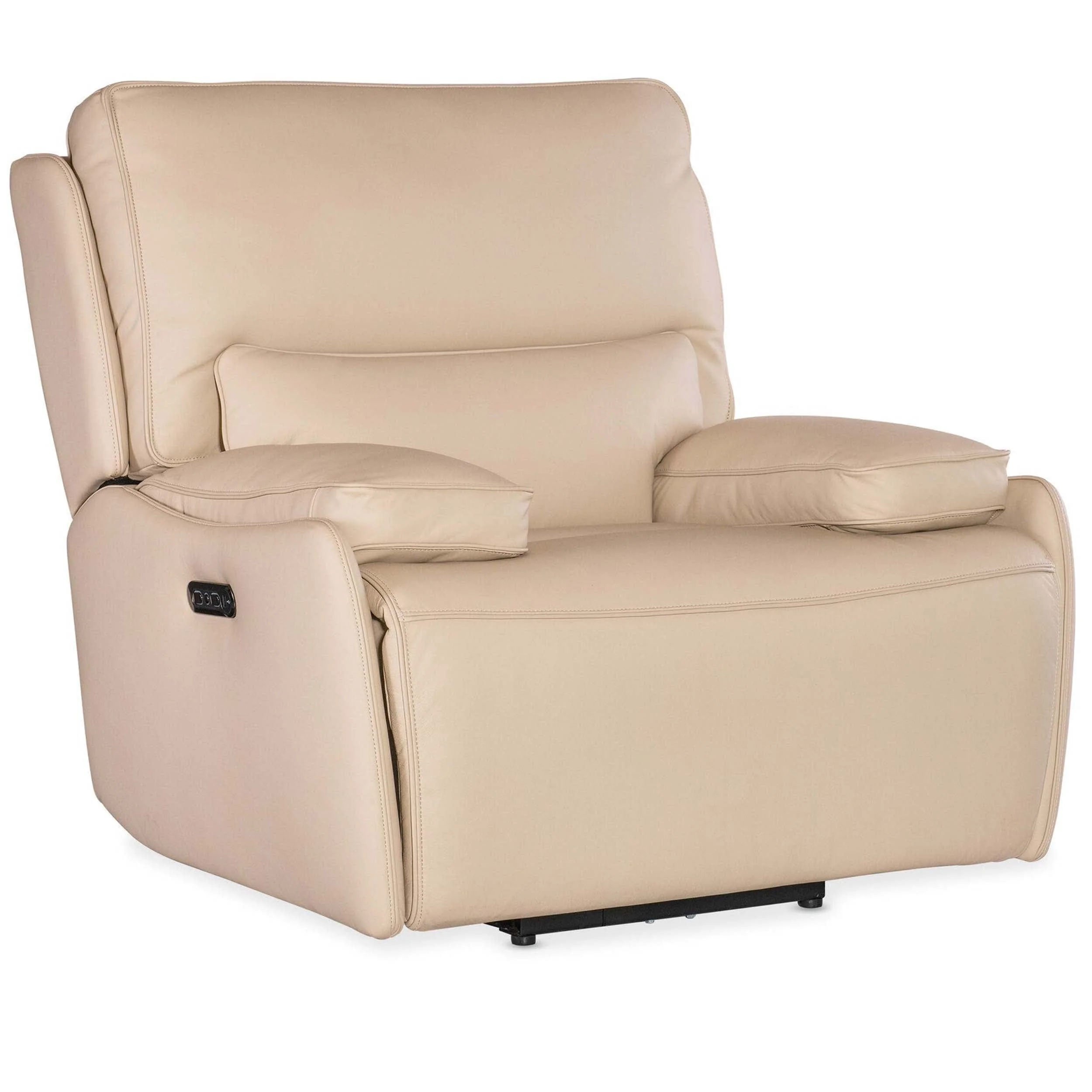 Kramer Leather Zero Gravity Power Recliner, Oslo Ivory