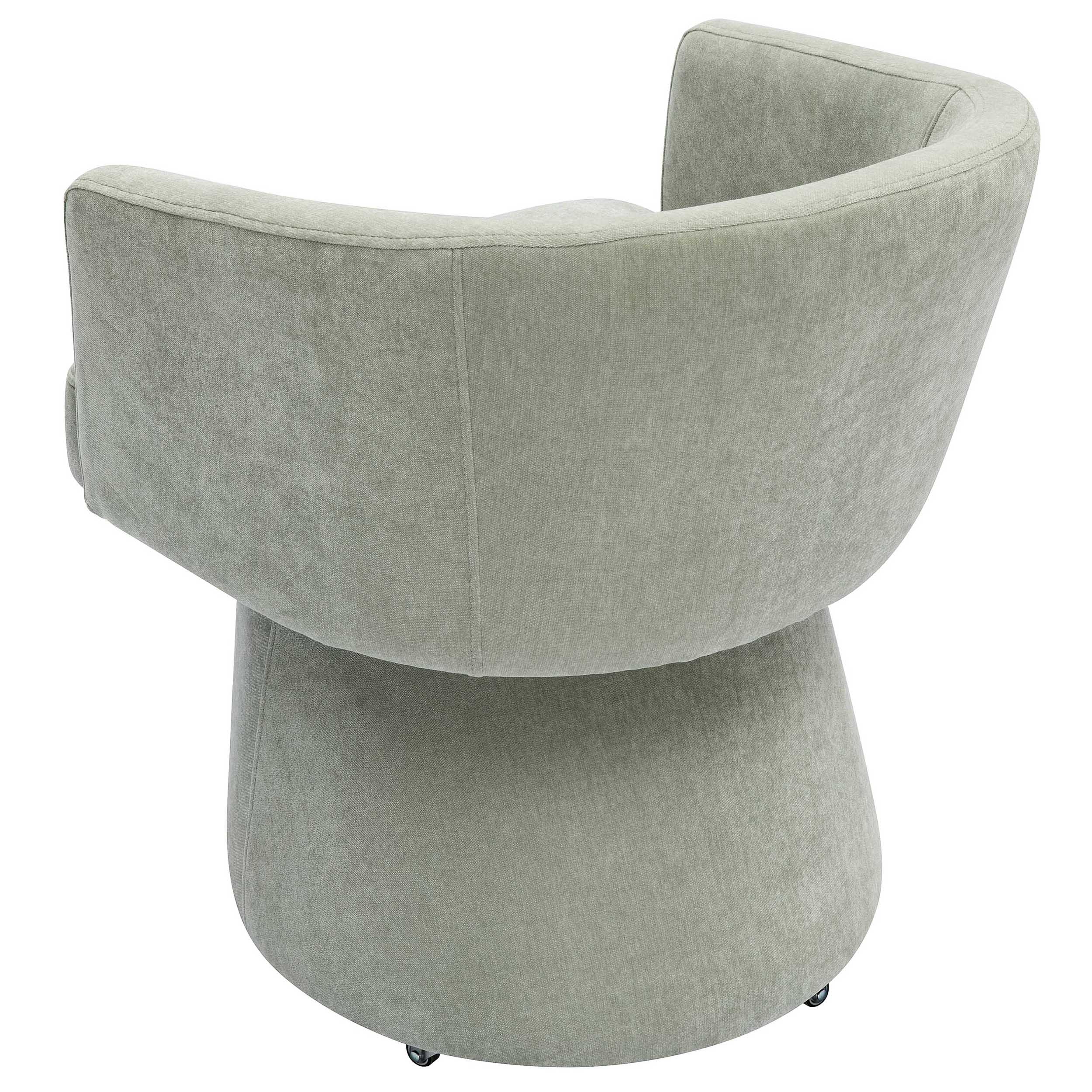 Kristen Rolling Desk Chair, Light Green - Image 4