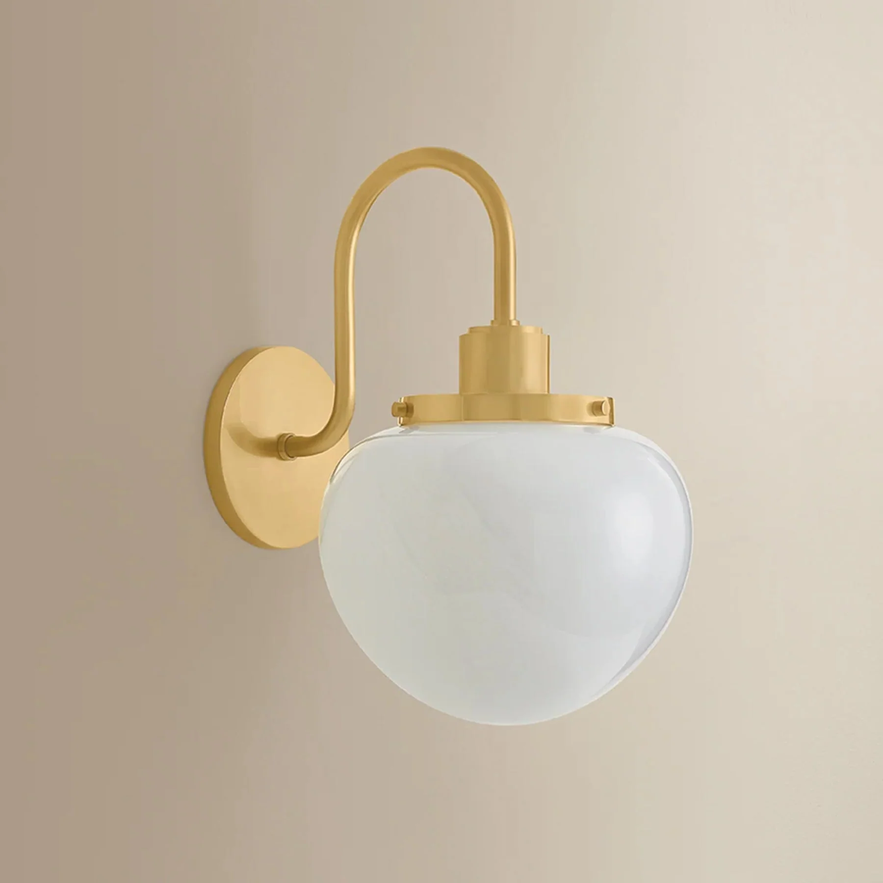 Kristen Wall sconce, Aged Brass - Image 2